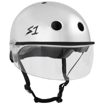 S1 Lifer Helmets inc Visor - Silver Mirror