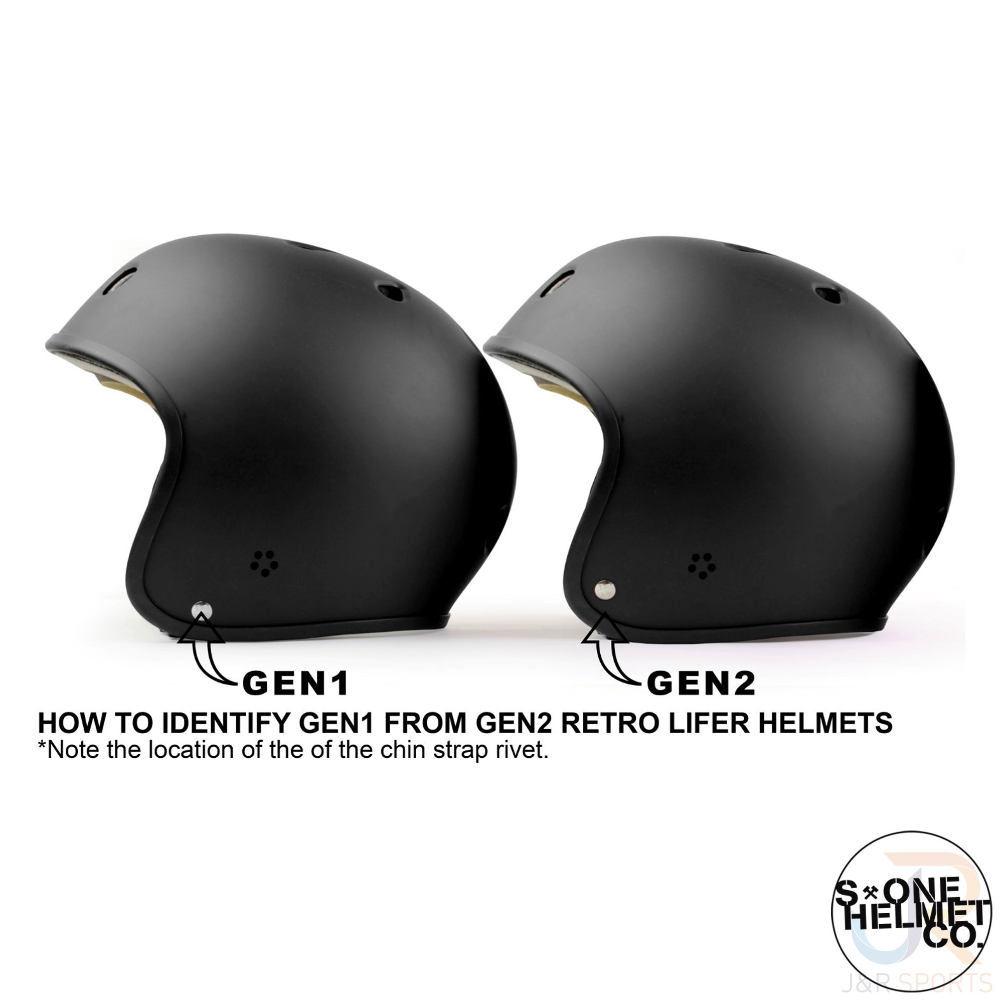 S1 Retro Lifer Helmet - Gen 1 V Gen 2 Indentifier