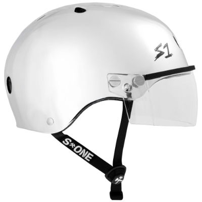 S1 Lifer Helmets inc Visor - Silver Mirror
