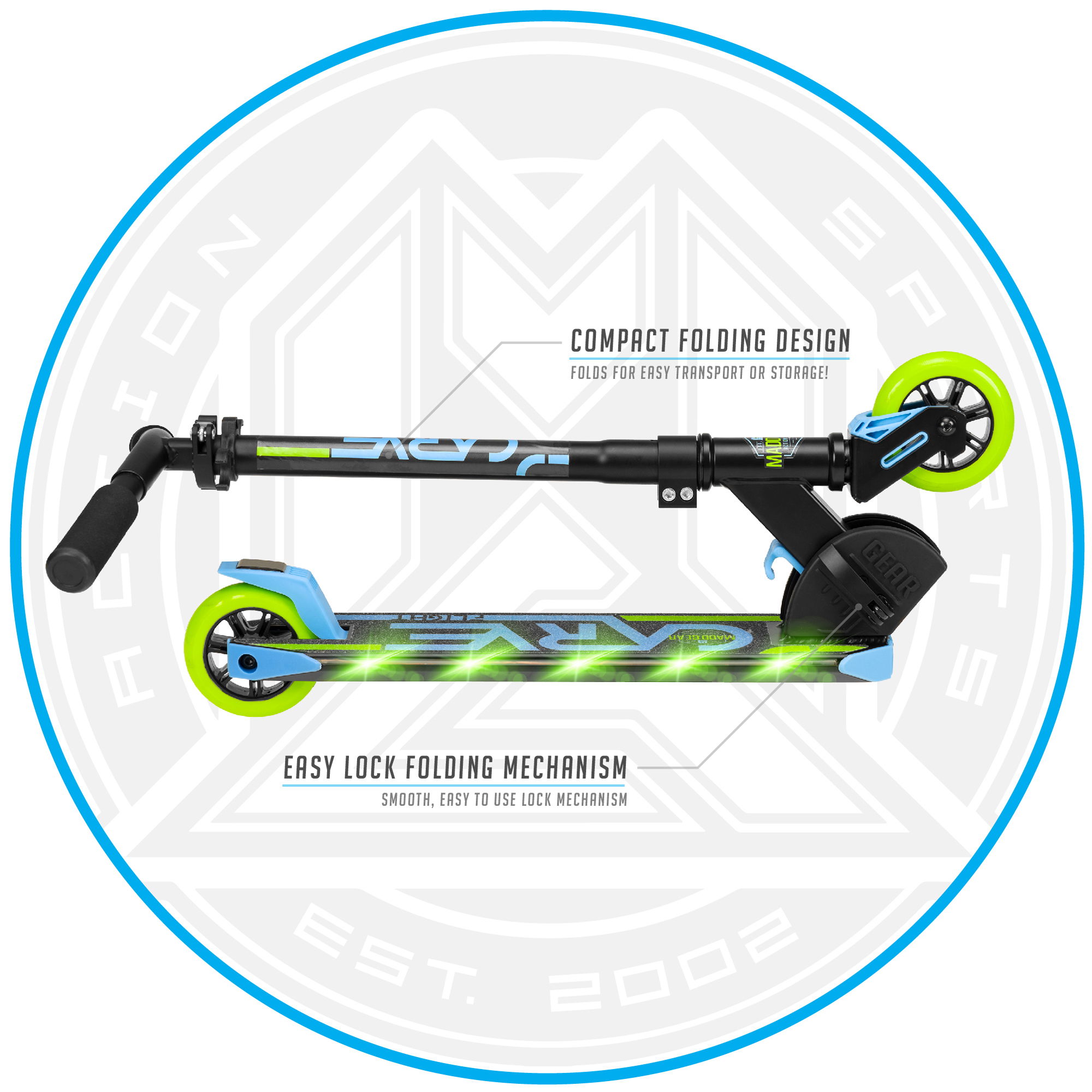 Madd Gear CARVE Flight - Blue Lime - Asset 4 - MGP207-574