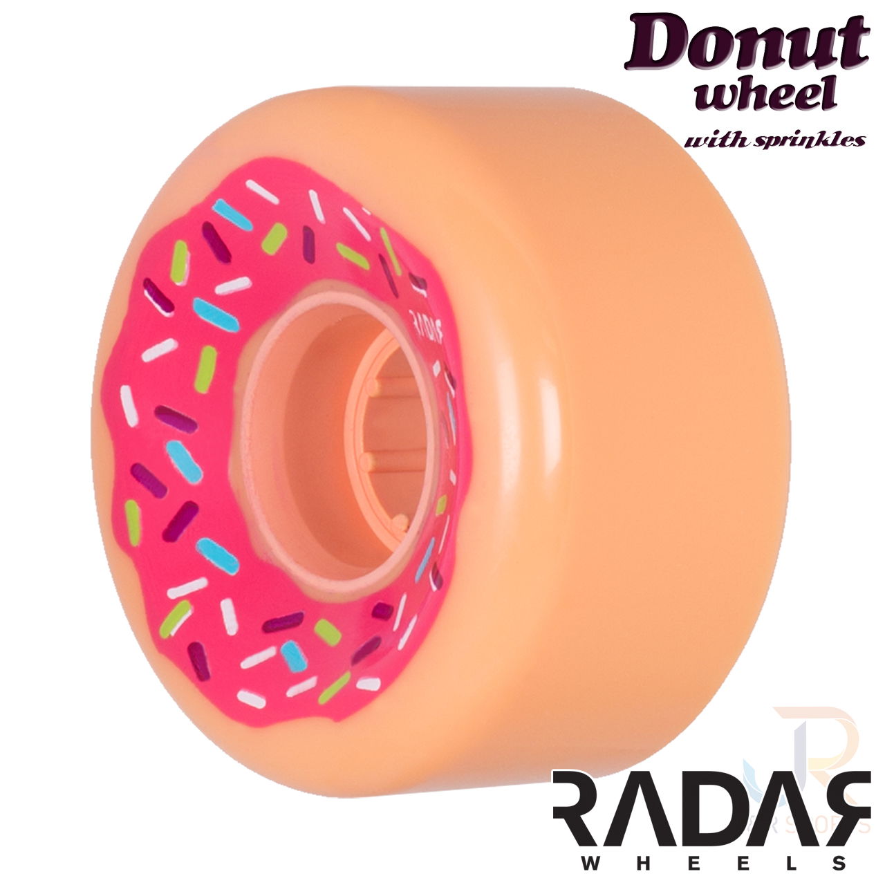 Radar Wheels Donut - Pink - Angled - 62 x 32mm 78a - RWRDOPK