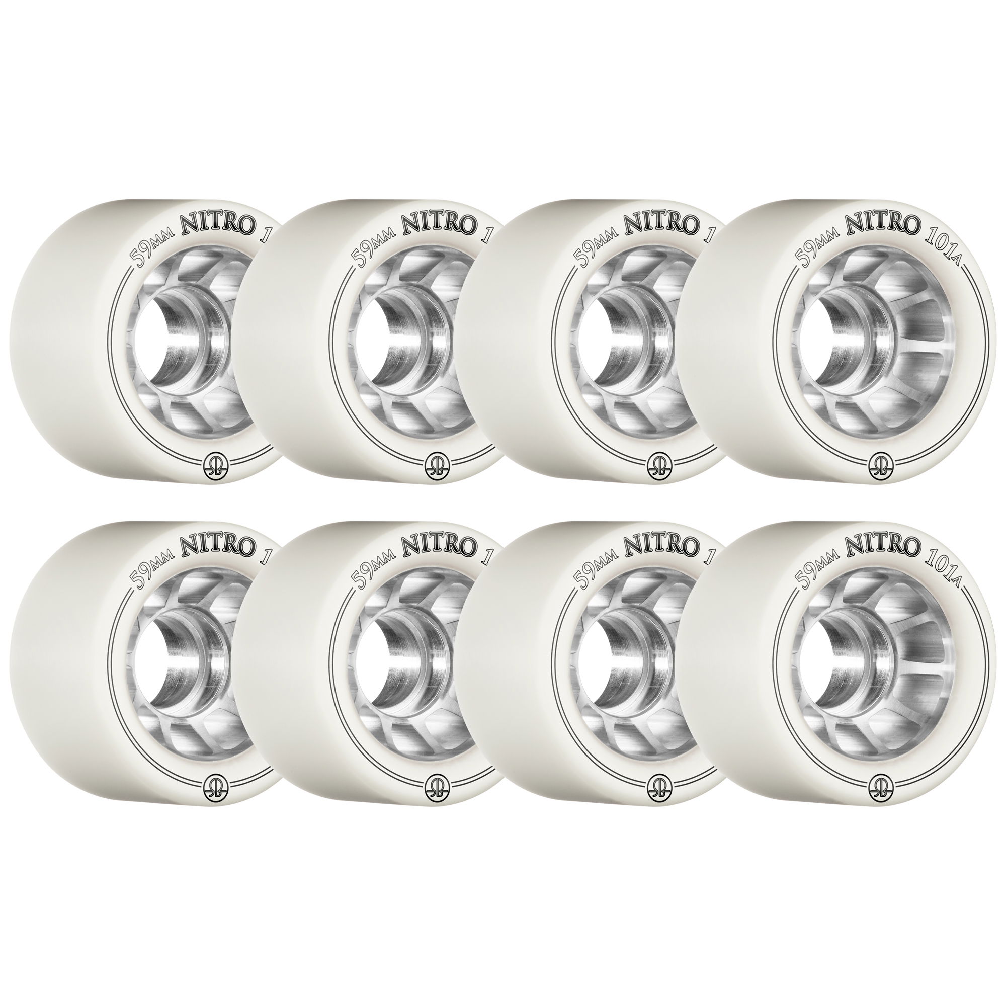 ROLLERBONES - NITRO SPEED WHEEL WHITE (8) - 59mm/101a