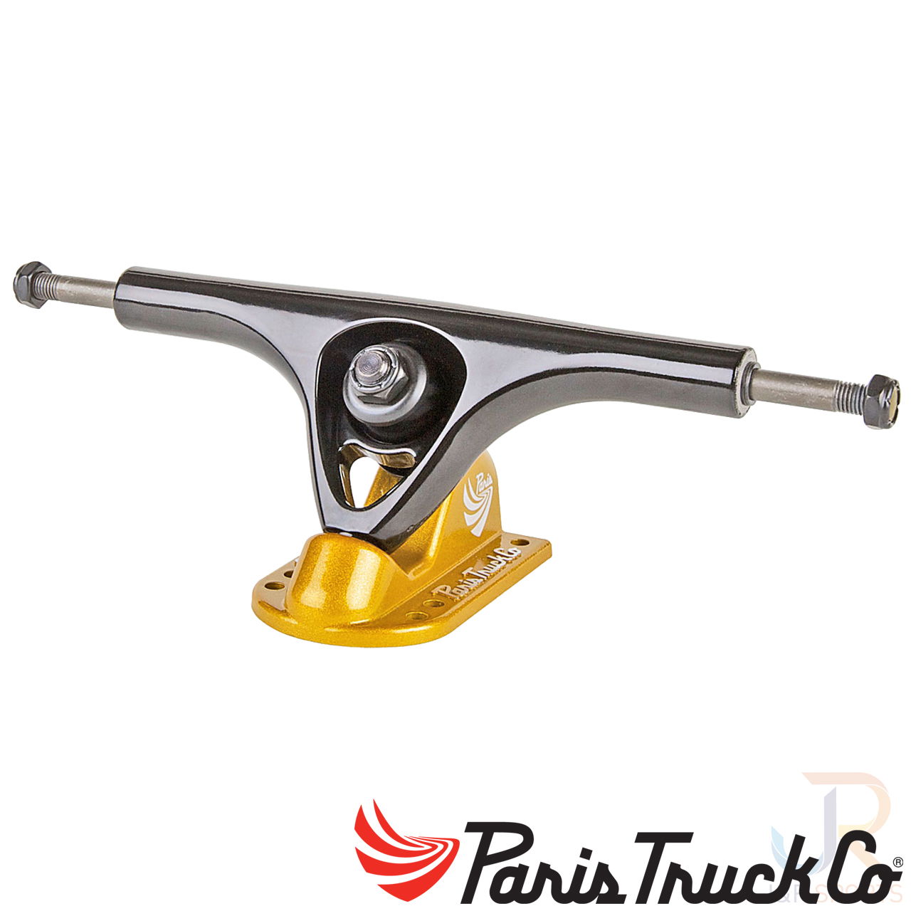 Paris Trucks - V2 180mm 50 - Black Gold - Angled - PTV2808