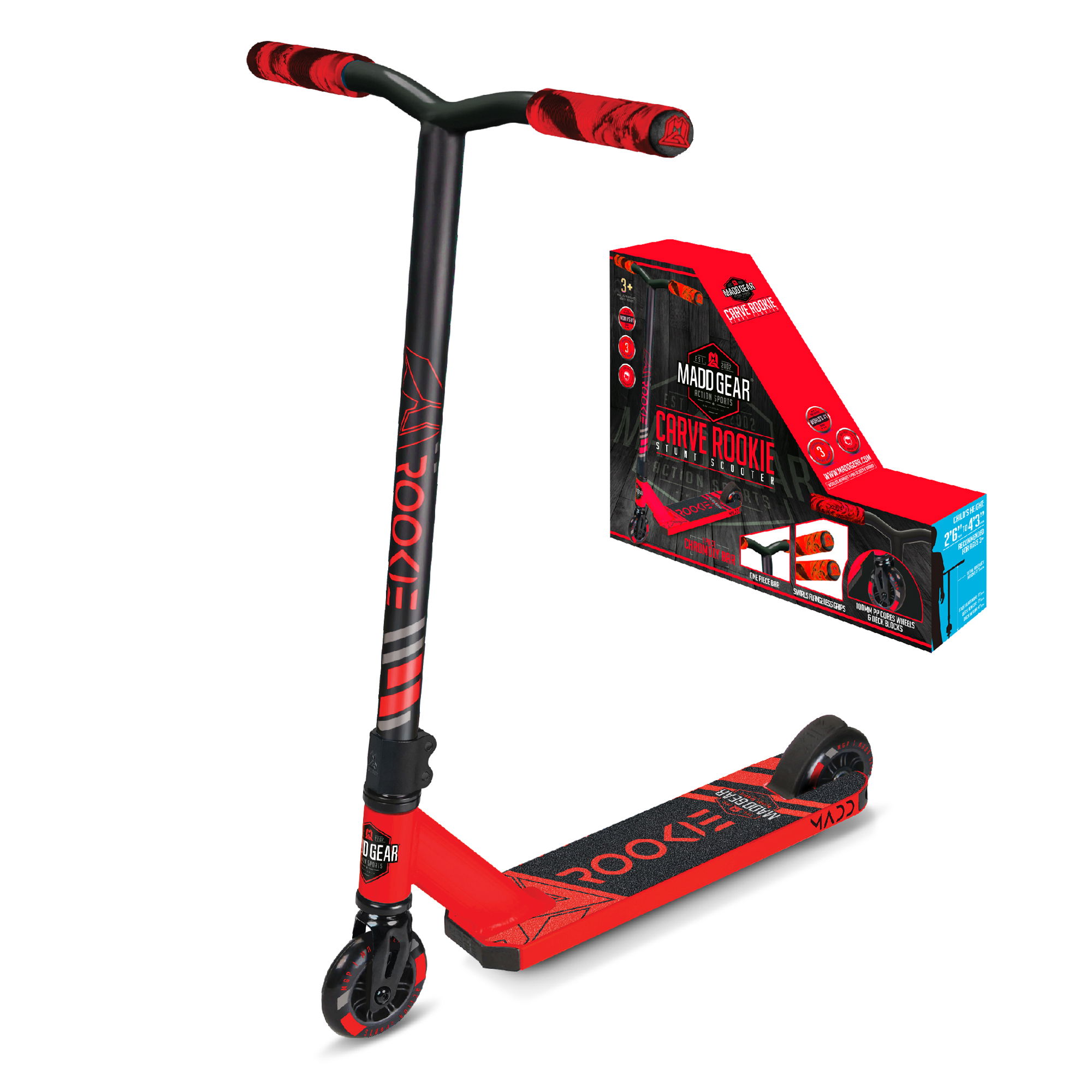 MADD GEAR CARVE MINI PRO ROOKIE X - RED / BLACK