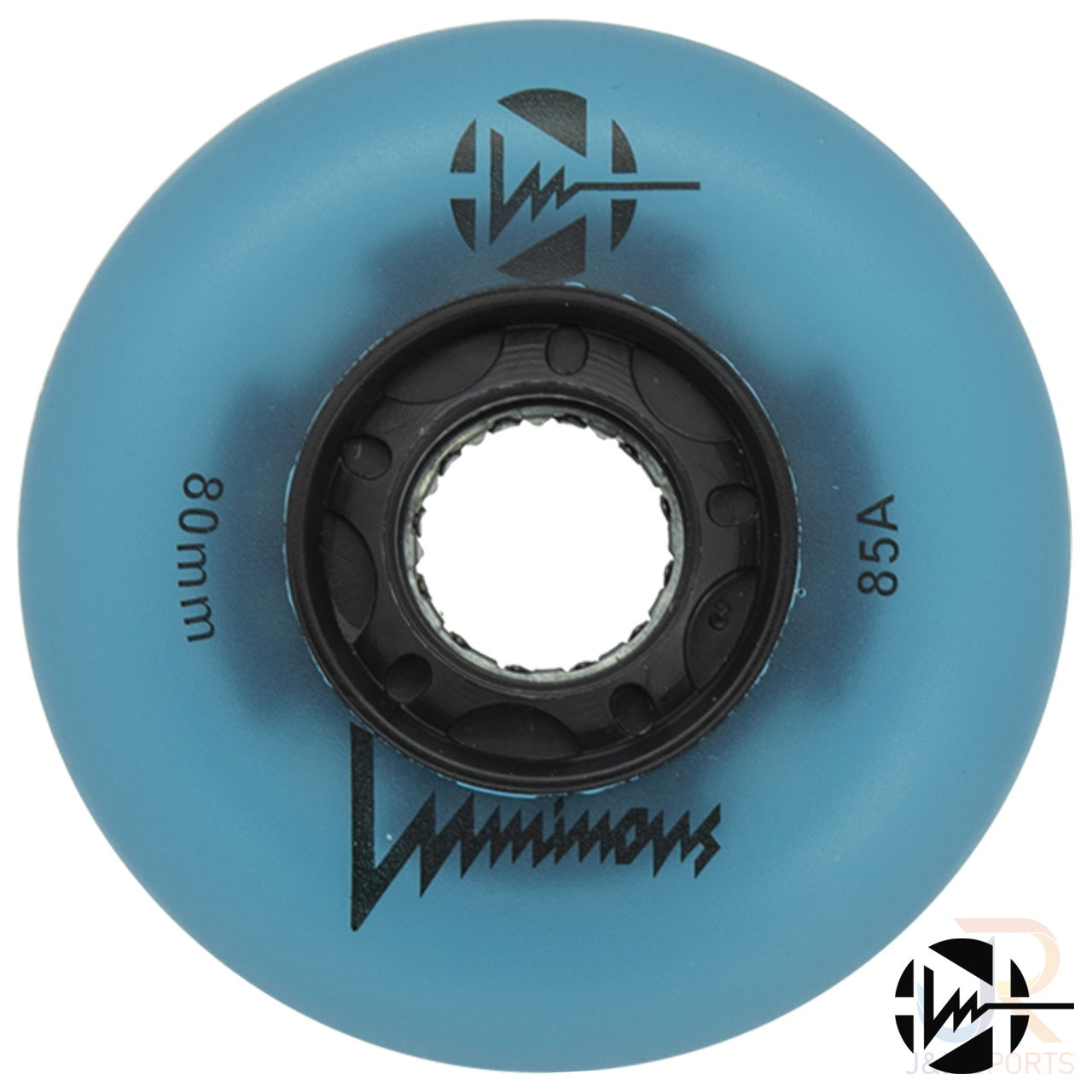 Luminous Wheels - Blue Glow 80mm 85a - Face - LUWLLU8085BLGW