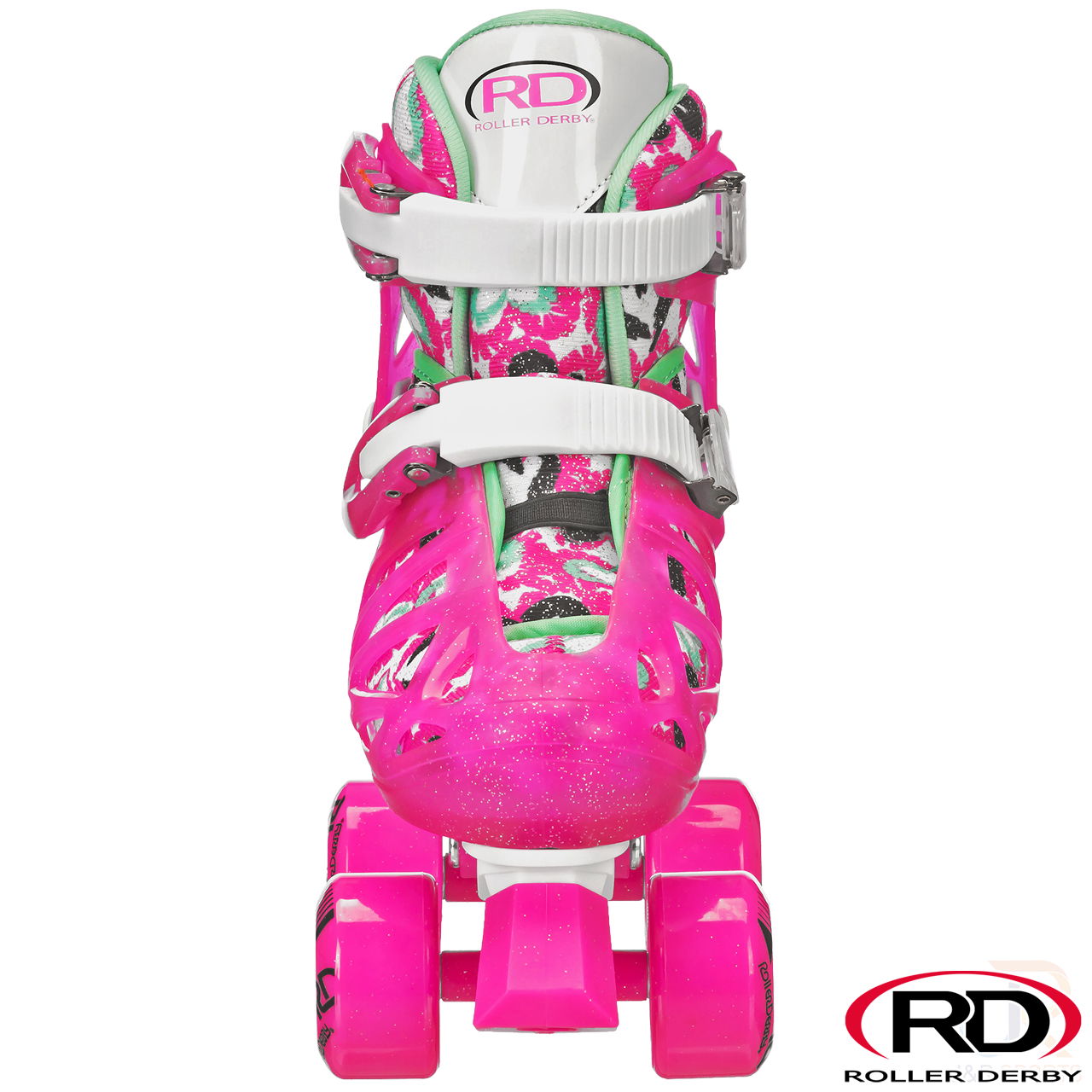 Roller Derby Trac Star V2 - Pink White - Front - RD1972