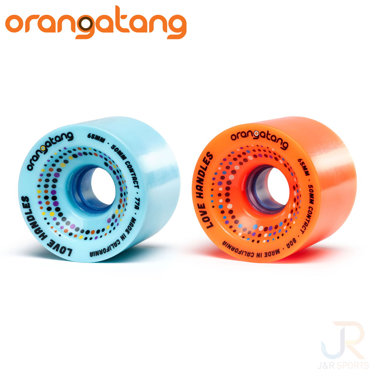 ORANGATANG "LOVE HANDLES" BLUE 65mm 77a (Set 4)