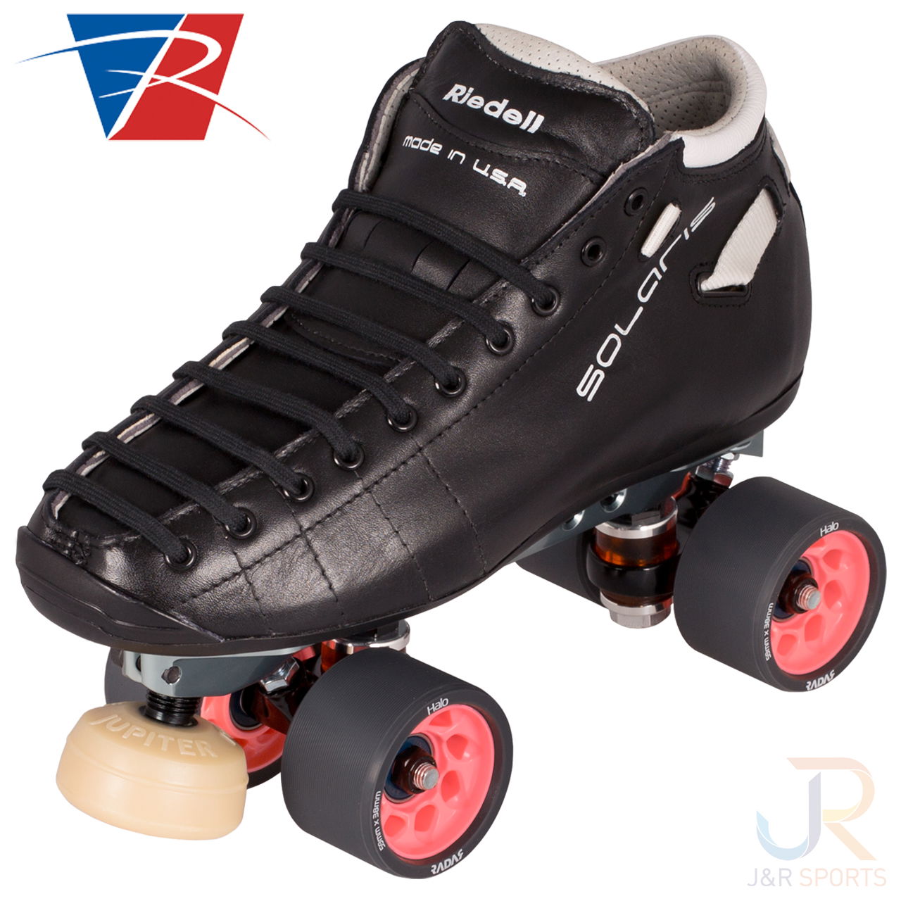 Riedell Solaris PRO Skate - Angled inc Halo - RSCSSLPBK