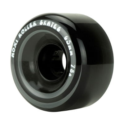 MOXI CLASSIC OUTDOOR WHEELS (4) - BLACK - 65x35mm/78A