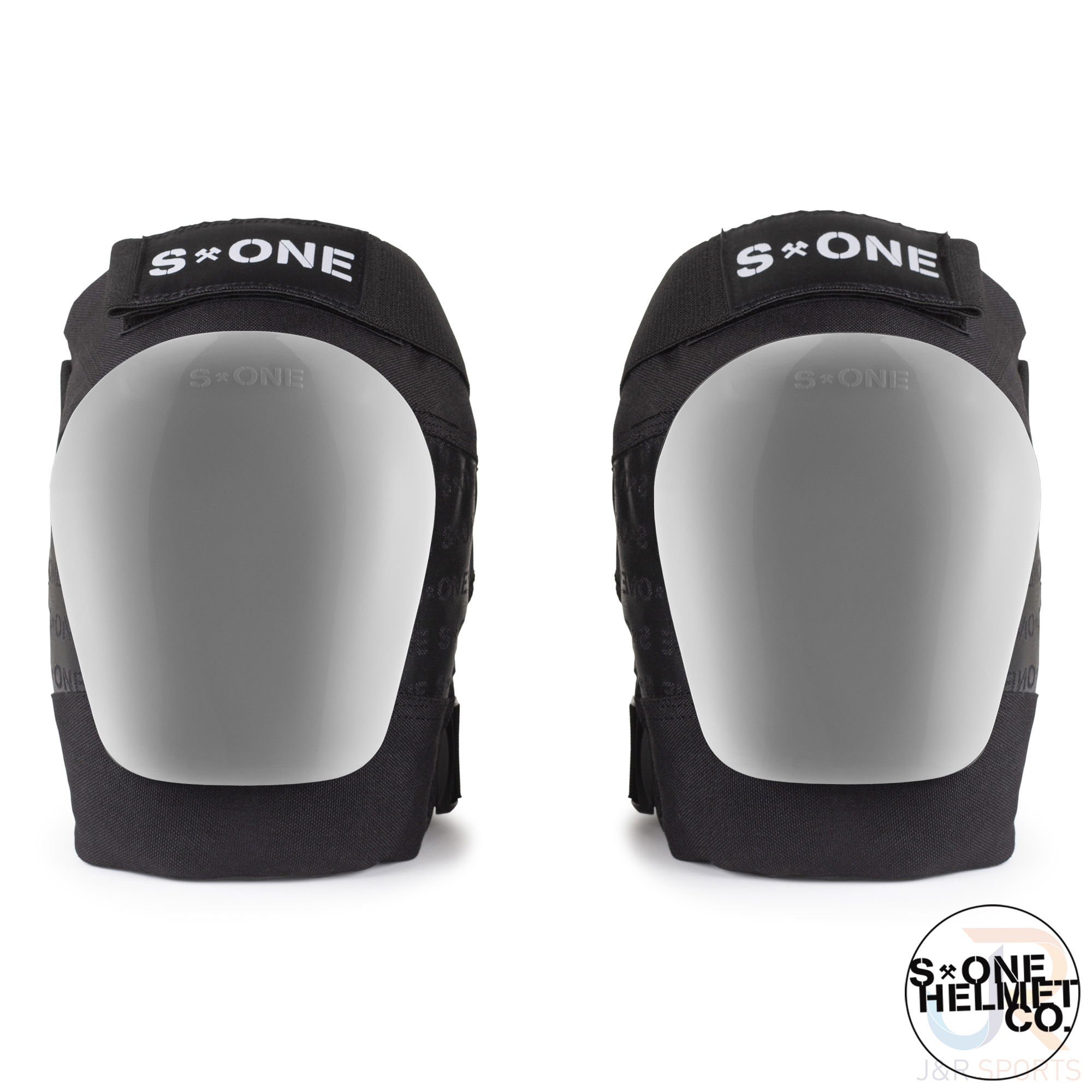 S1 Gen 4 PRO Knee Pads - Black White - Pair - SHKP4BKWH