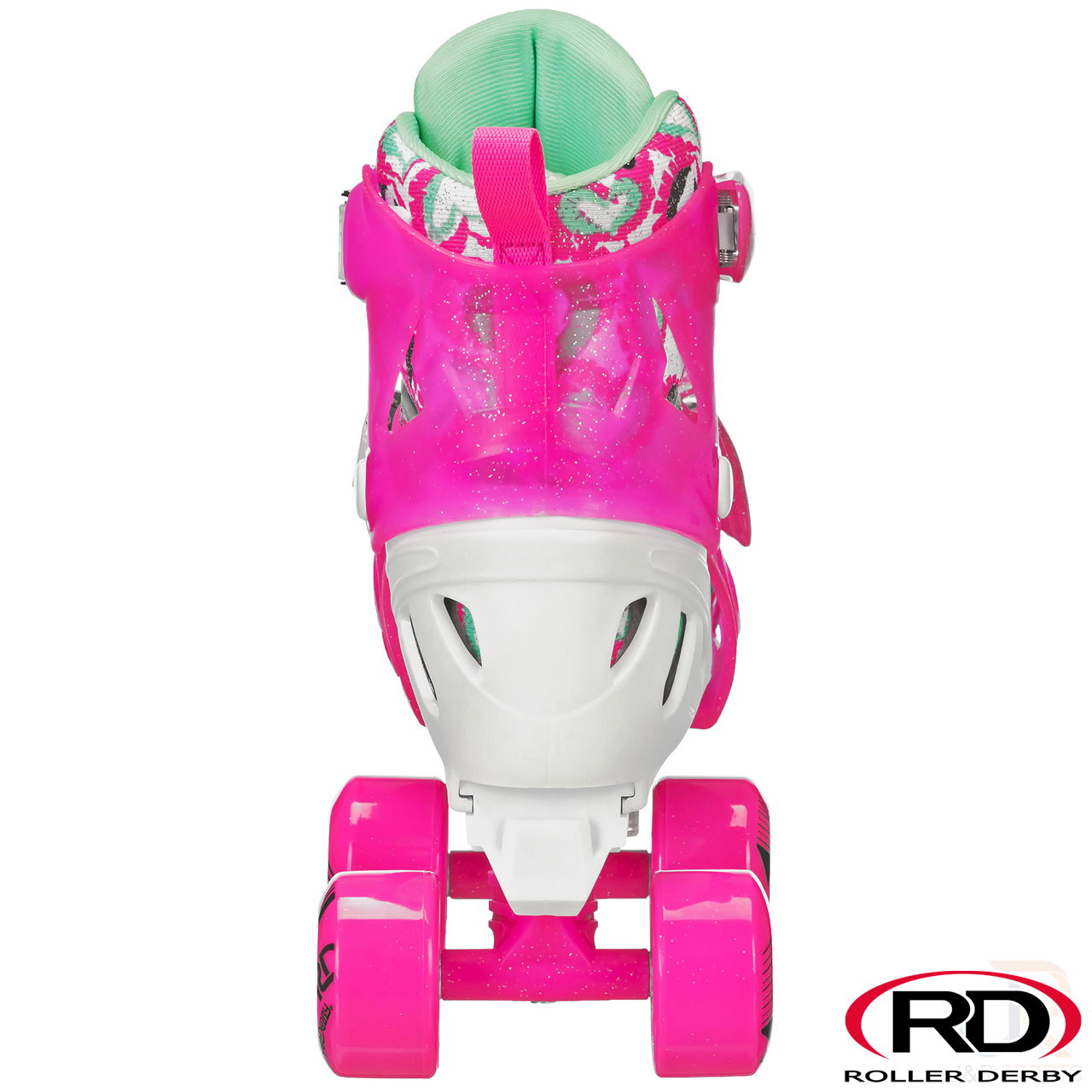 Roller Derby Trac Star V2 - Pink White - Rear - RD1972