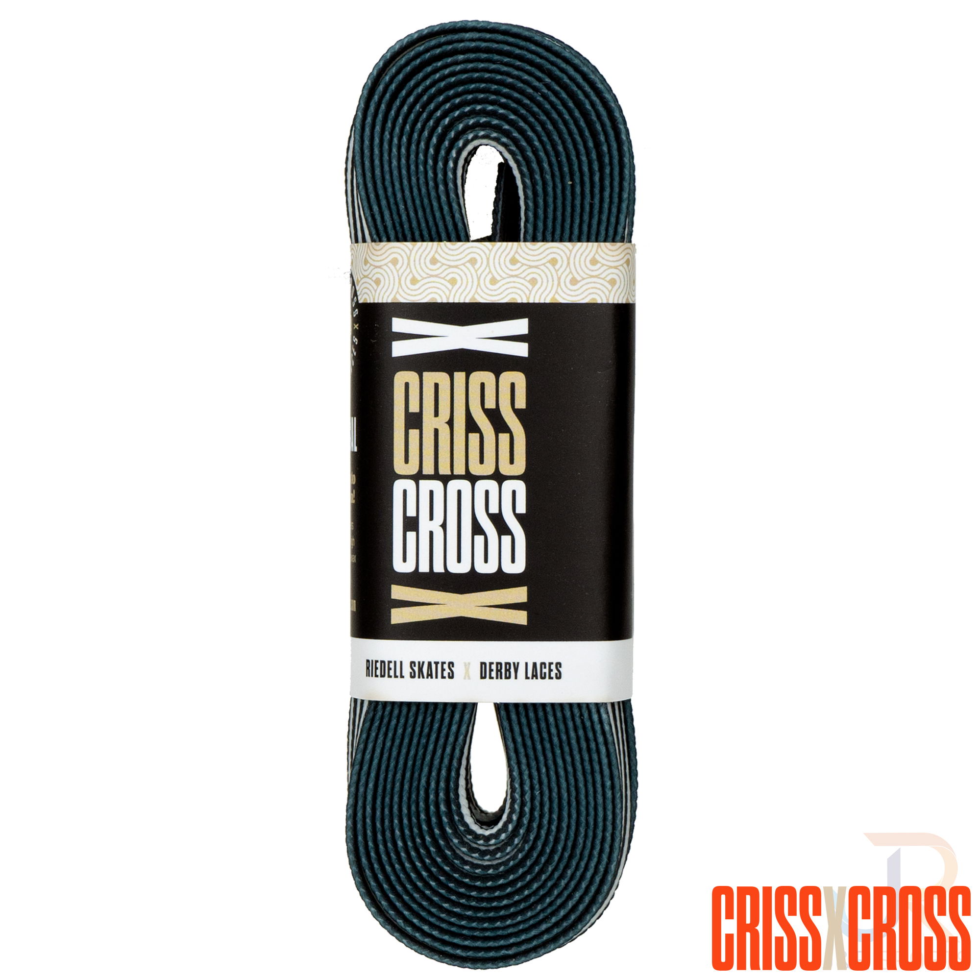 CRISS CROSS X DERBY LACES - OFFICIAL - BLK/WHT - 90"