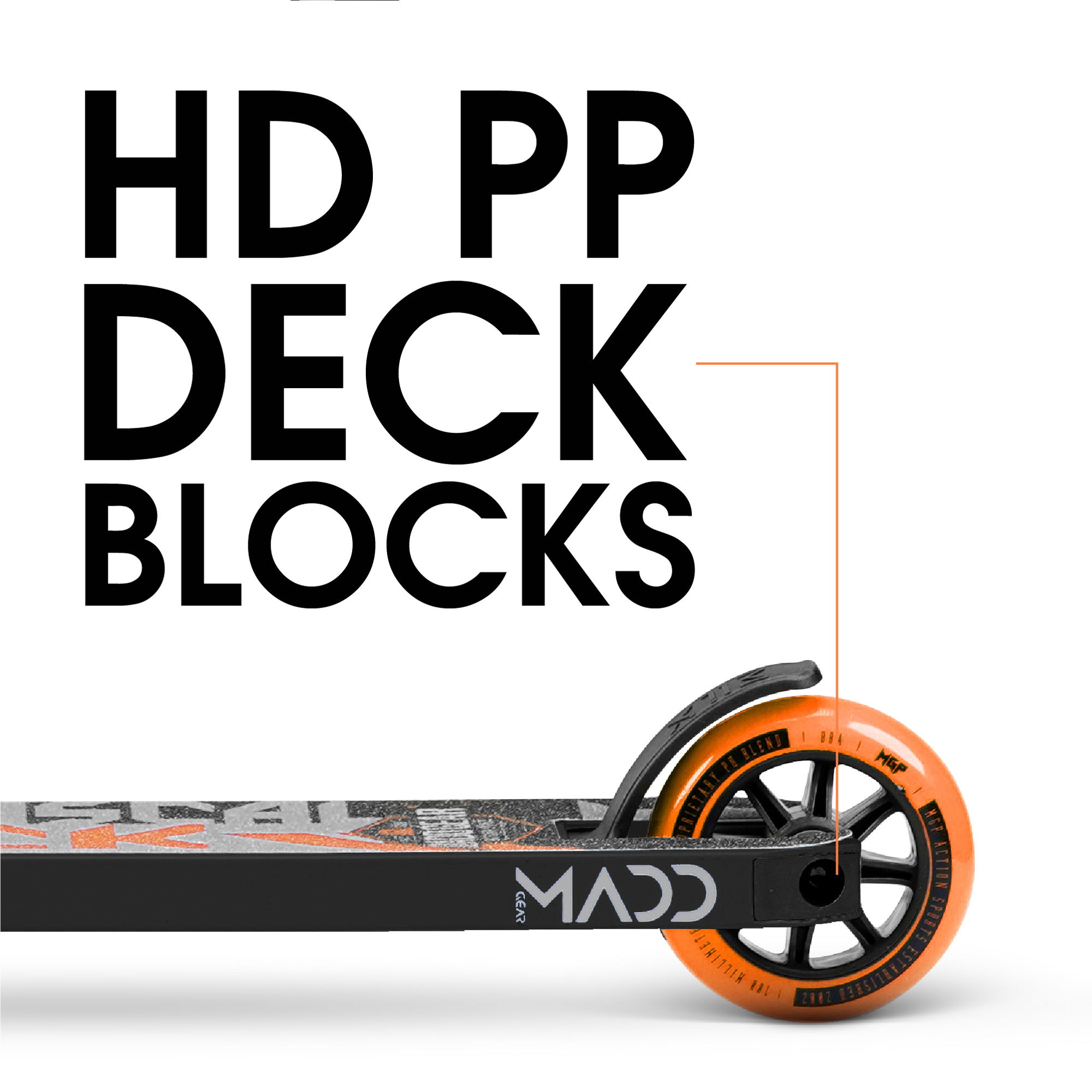 MADD GEAR KICK MINI PRO RASCAL IV - BLACK/ORANGE