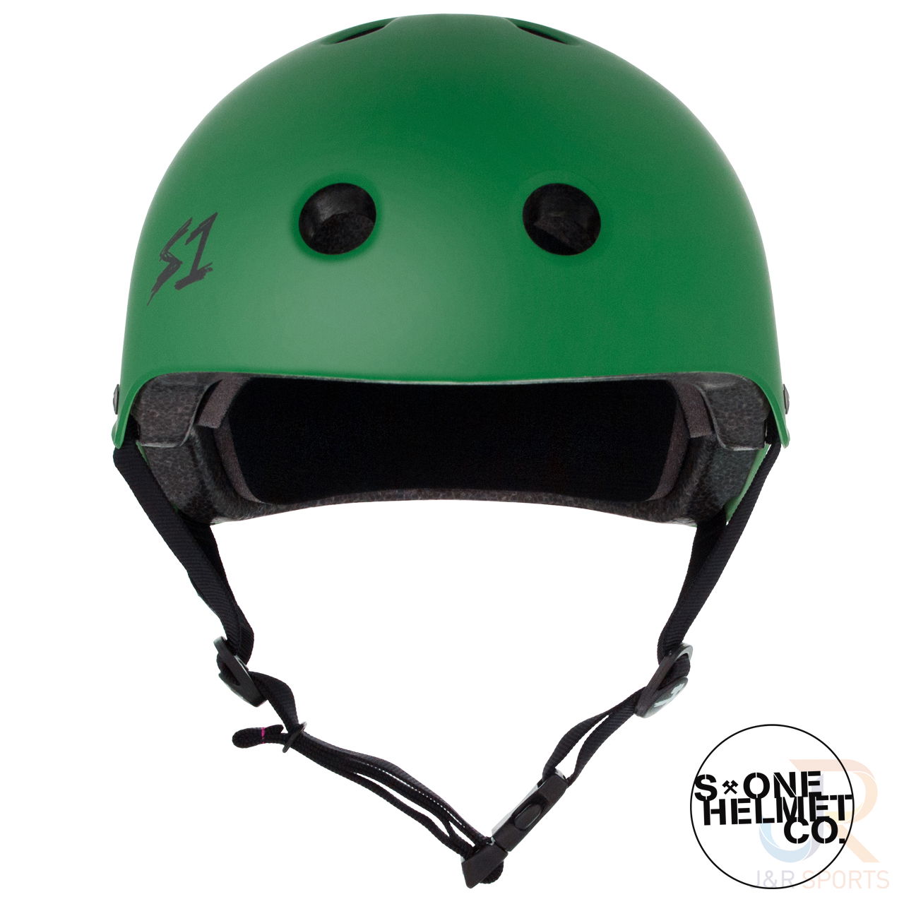 S1 LIFER Helmet - Matt Kelly Green - Front View - SHLIMKG