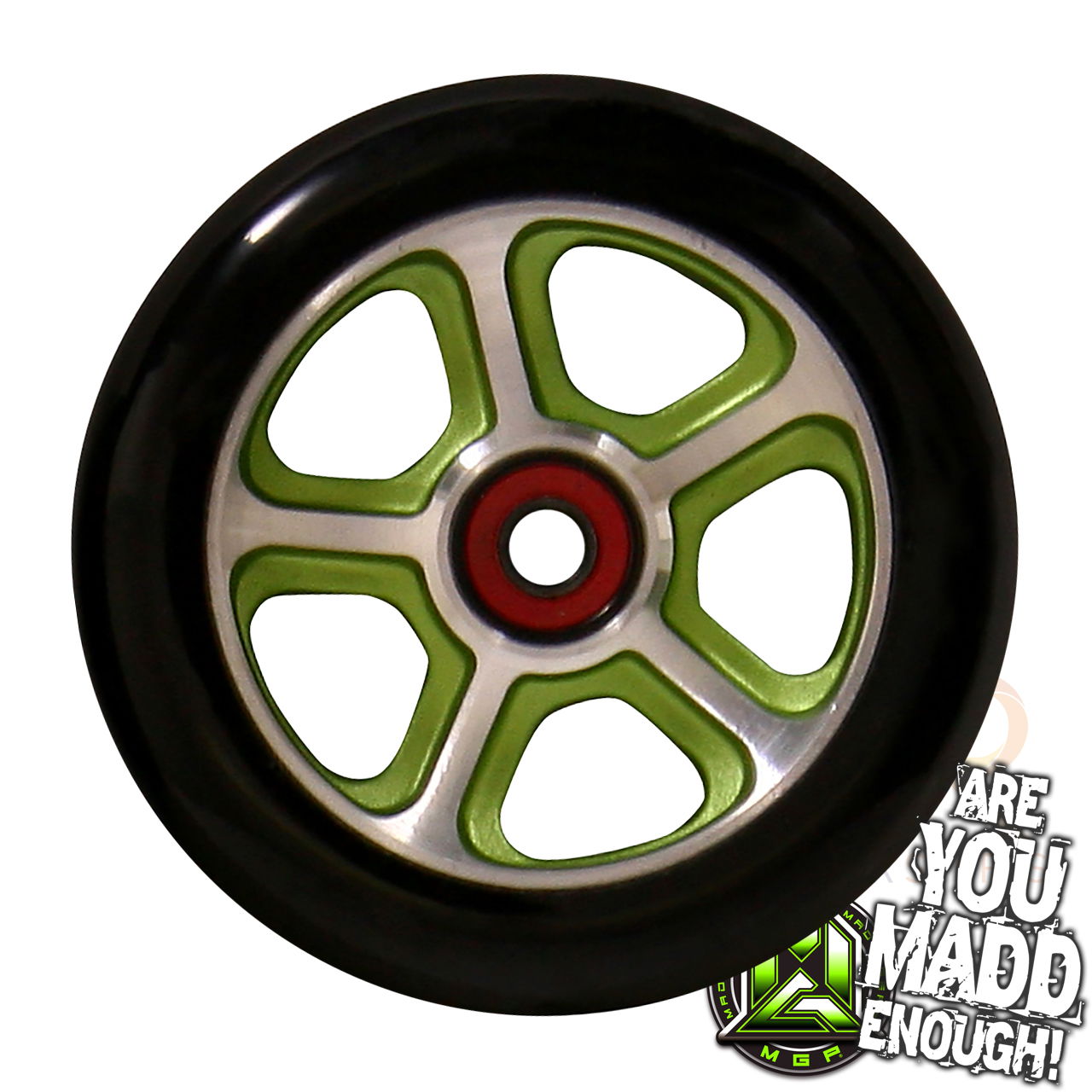 MGP CFA FILTH 110mm Scooter Wheel - Green Black - 204-540