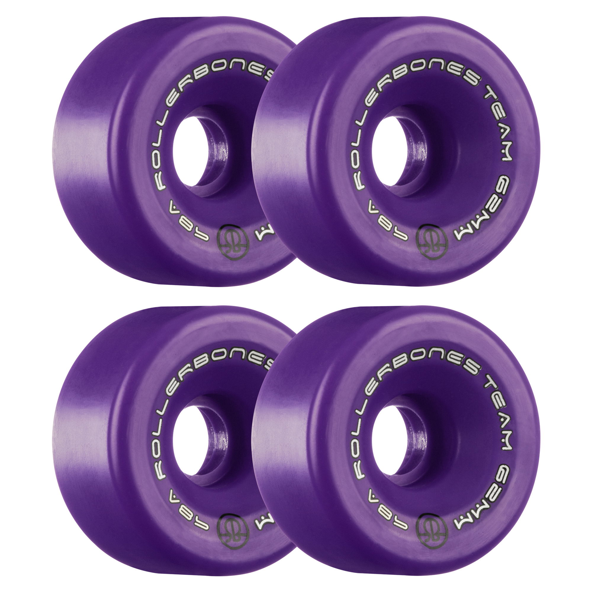 ROLLERBONES - TEAM LOGO PURPLE (8) - 62mm/98a