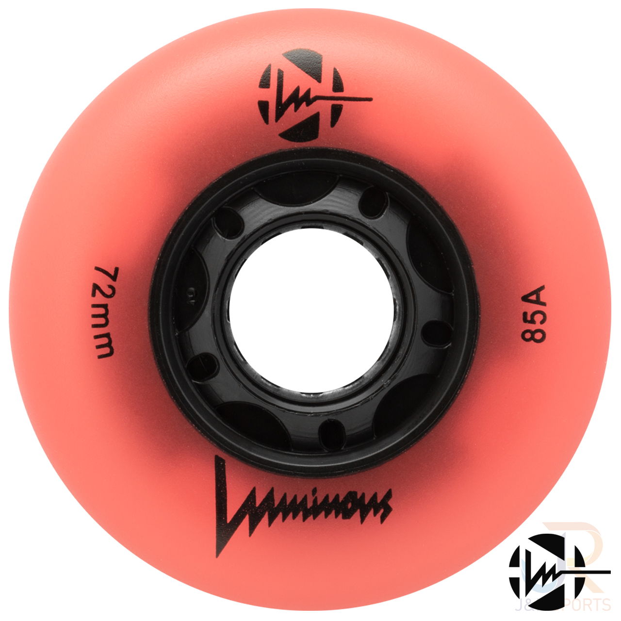 LUMINOUS - LED INLINE WHEEL - CORAL GLOW - 72mm/85a (UNIT)