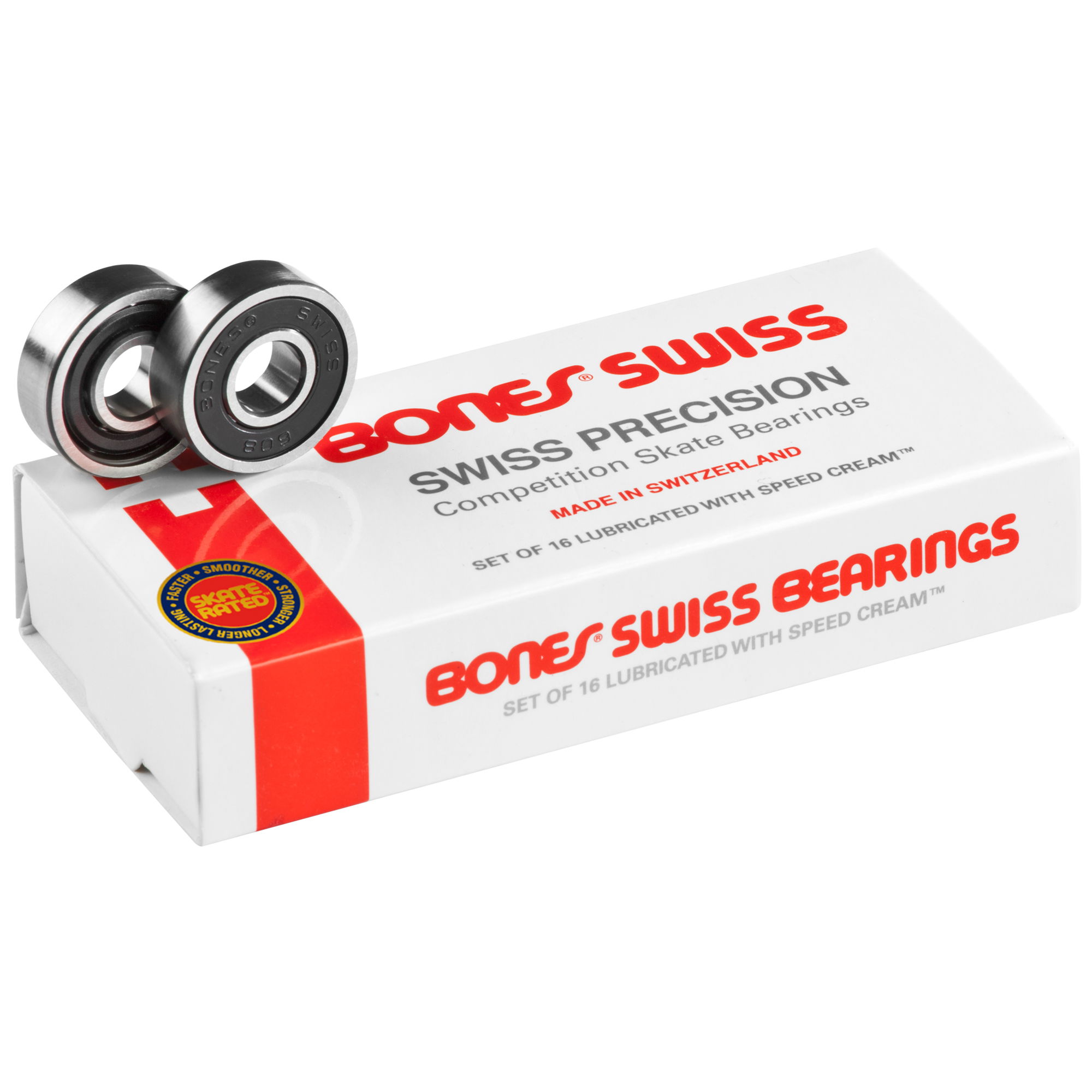 BONES SWISS BEARINGS - POP 16 - 7mm 16 PACK