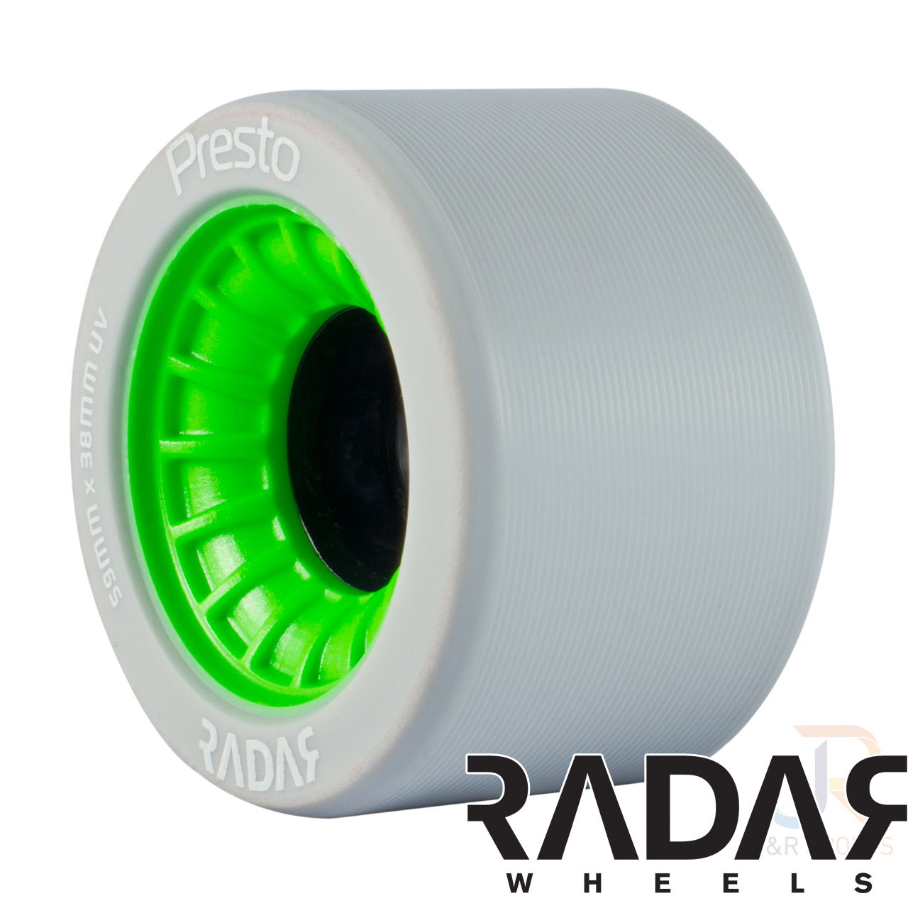 Radar Wheels Presto Highlighter Green 59 x 38mm 99a Profile