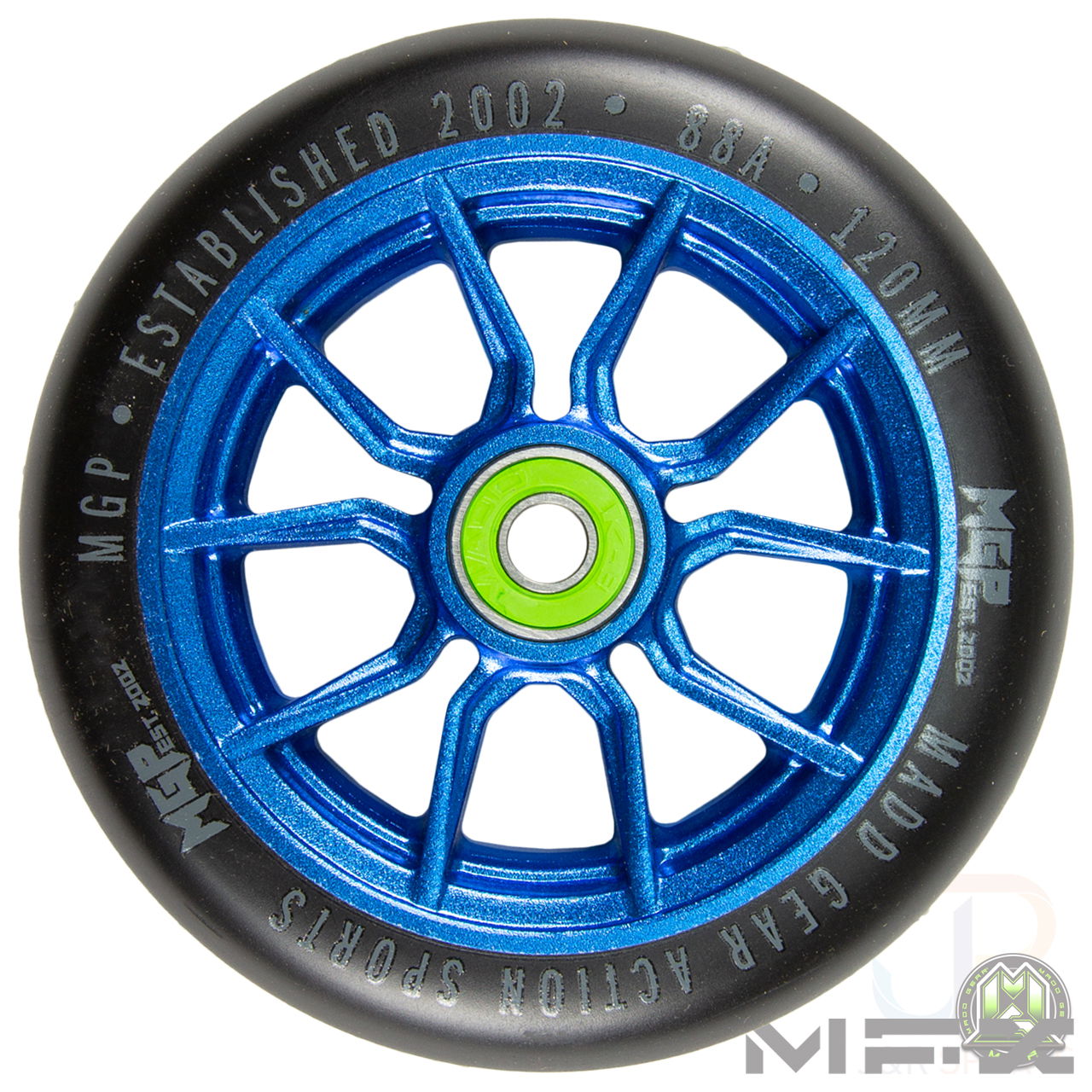 MFX SYNDICATE AR 120mm Wheels - Blue Black - Face - MGP207-073