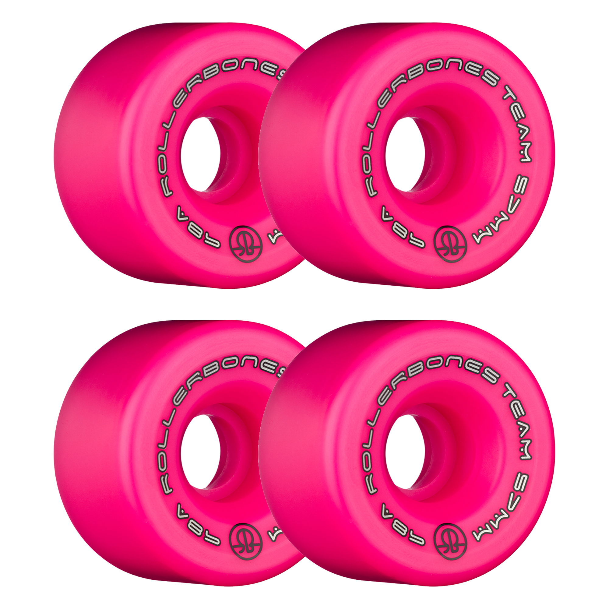 ROLLERBONES - TEAM LOGO PINK (8) - 57mm/98a