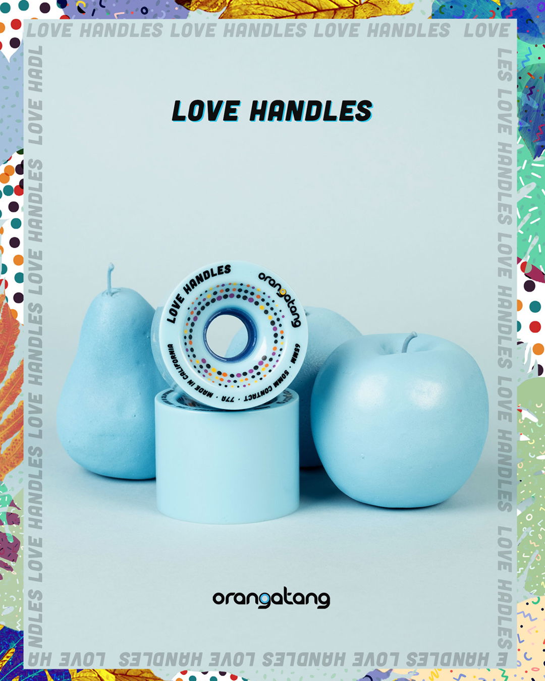 ORANGATANG "LOVE HANDLES" BLUE 65mm 77a (Set 4)