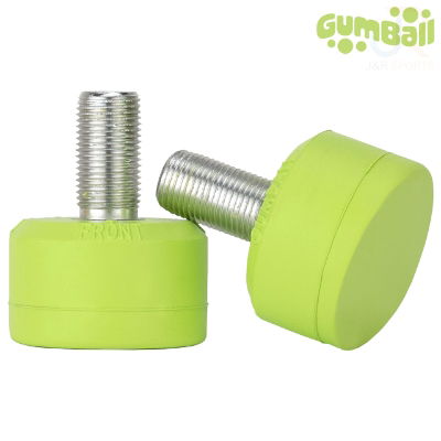 GUMBALL TOE STOP - LIME 75A - LONG 30mm (Pair)