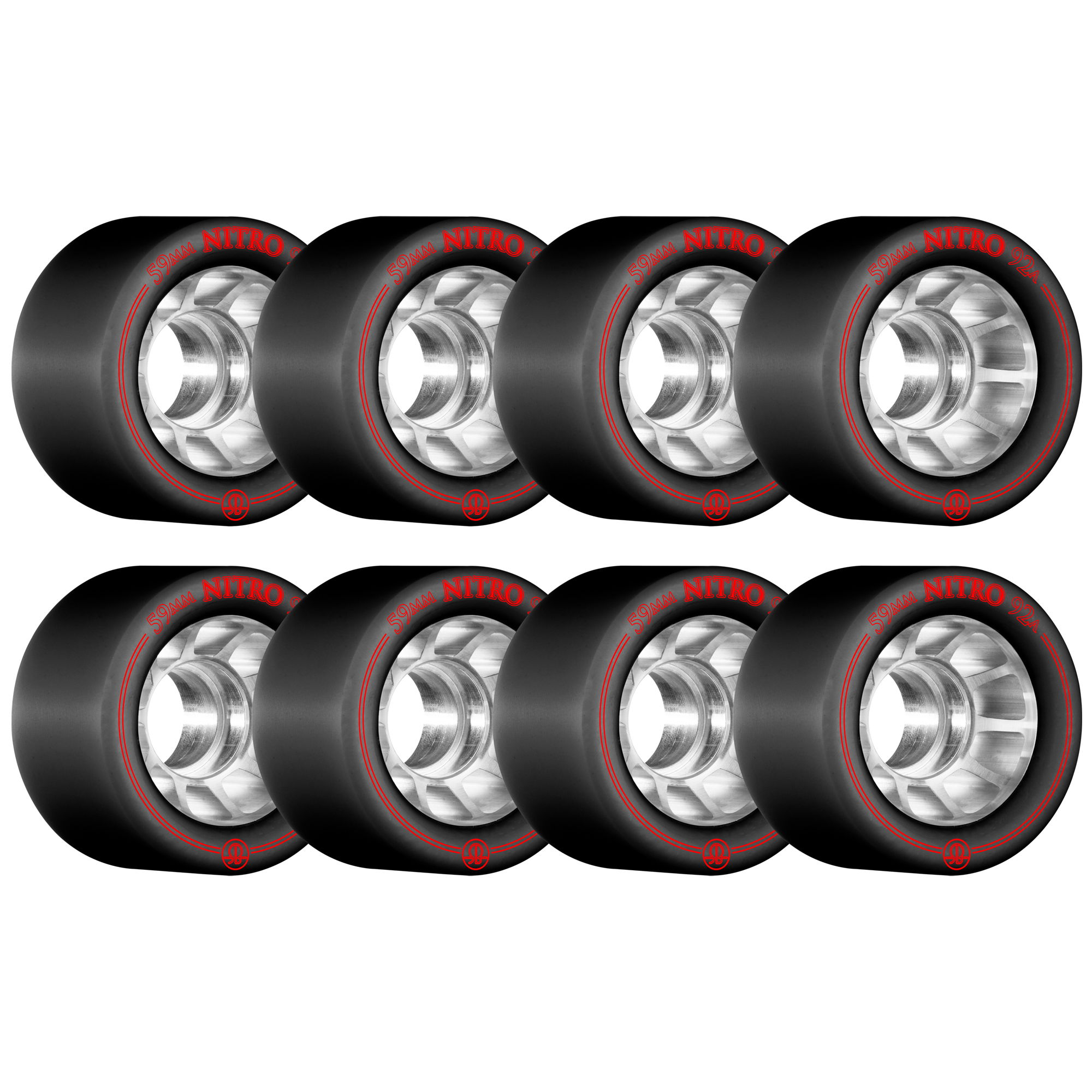 ROLLERBONES - NITRO SPEED WHEEL BLACK (8) - 59mm/92a