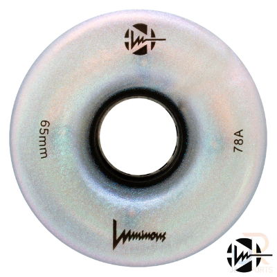 LUMINOUS LED QUAD WHEEL - BLACK PEARL - 65x37mm/78a (Unit)