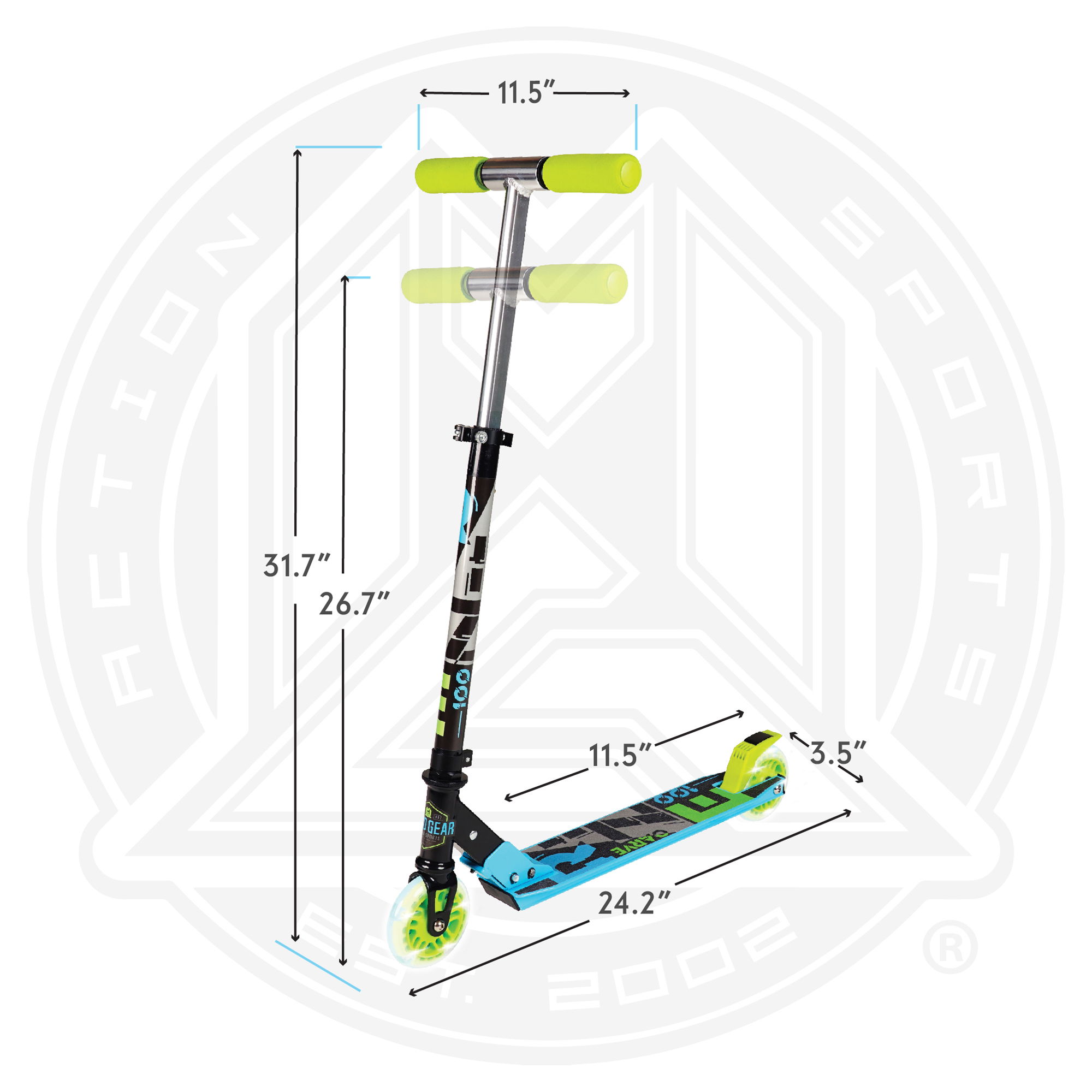 MADD GEAR CARVE RIZE SCOOTER inc LUW - WAVES