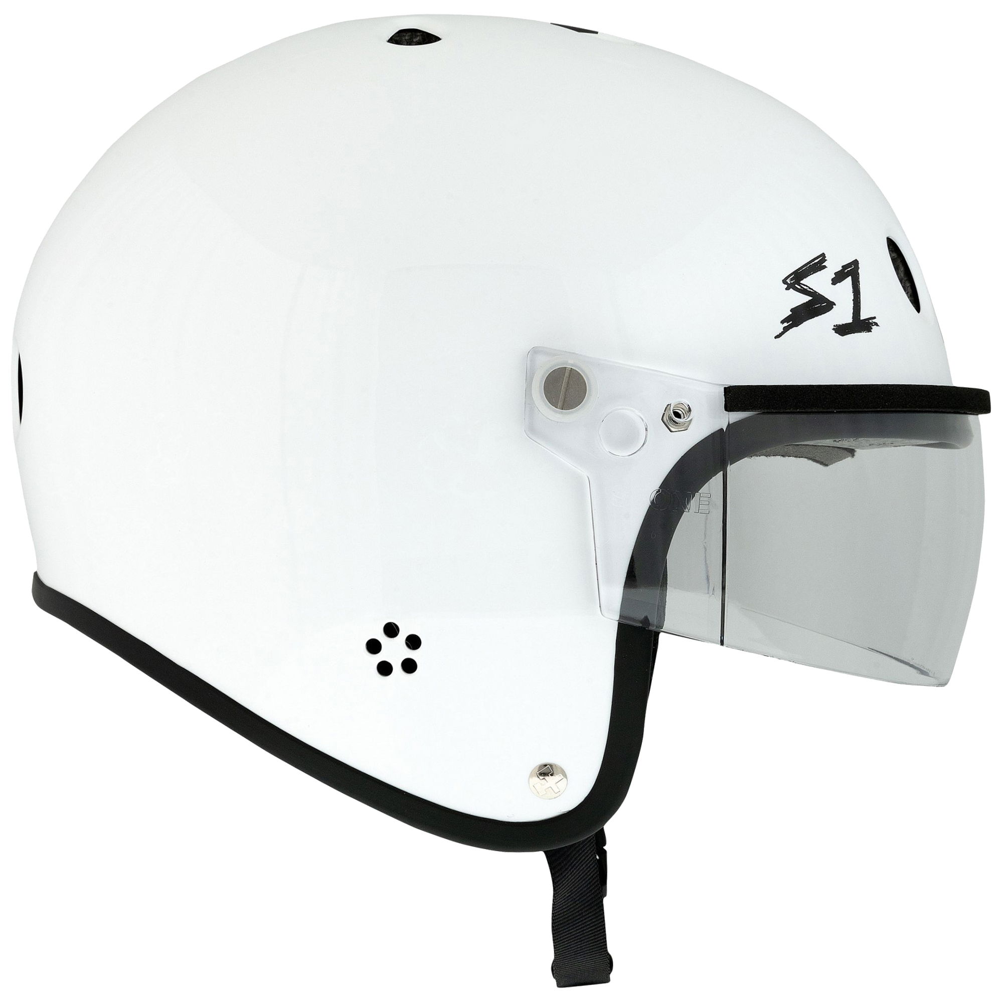 S1 RETRO Lifer E-Helmets - White Gloss