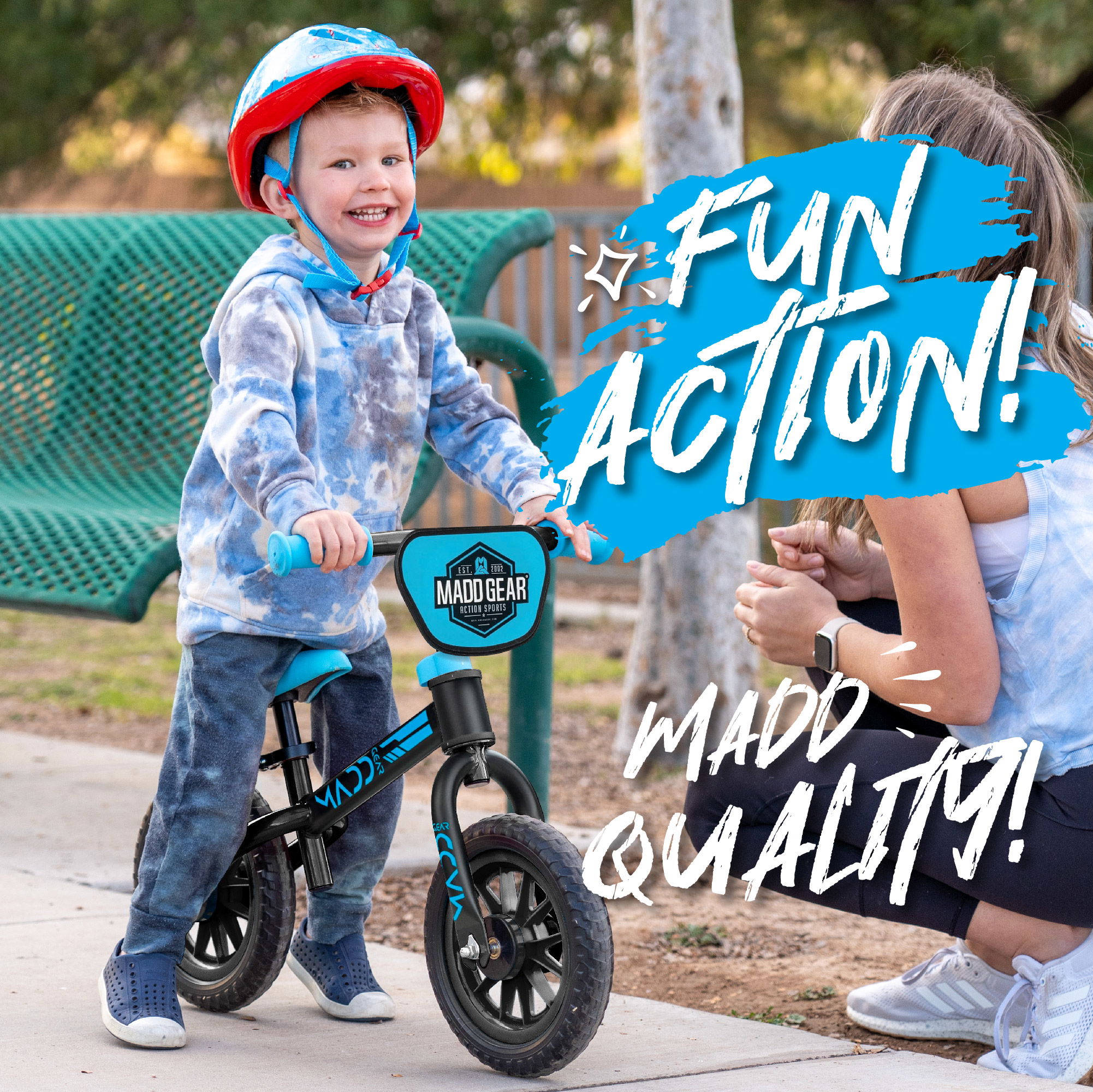 MADD MY 1st BMX BALANCE BIKE - BLACK / BLUE