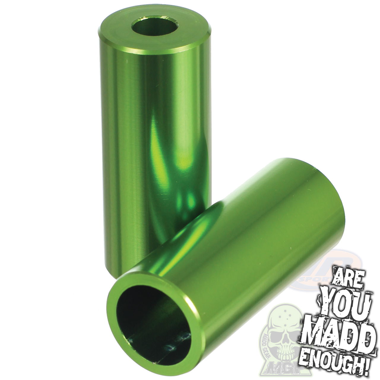 Madd Alloy Pegs - Lime 202-534