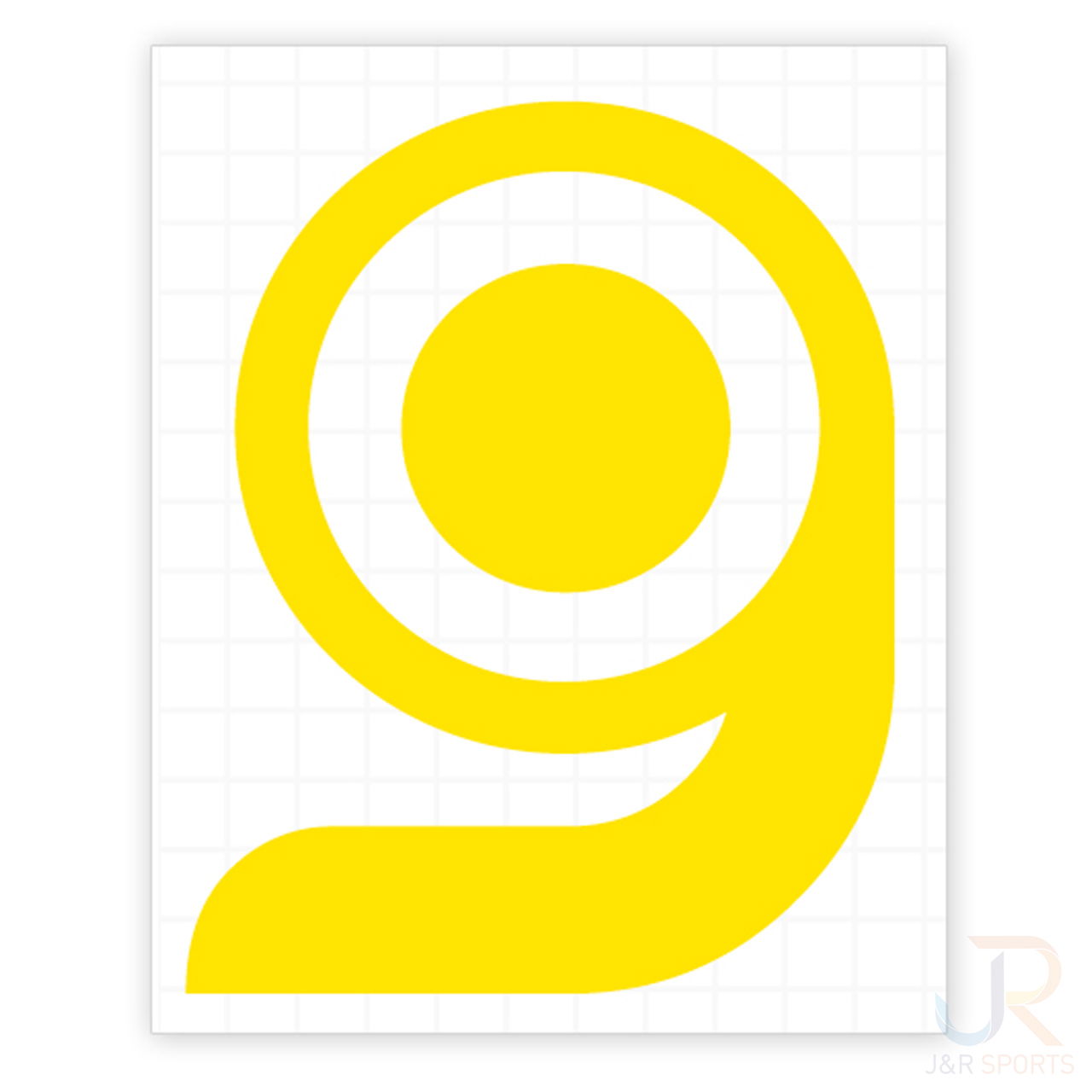 Orangatang G Sticker Large 6_5 x 8_2 - Yellow - LCSSPOR103