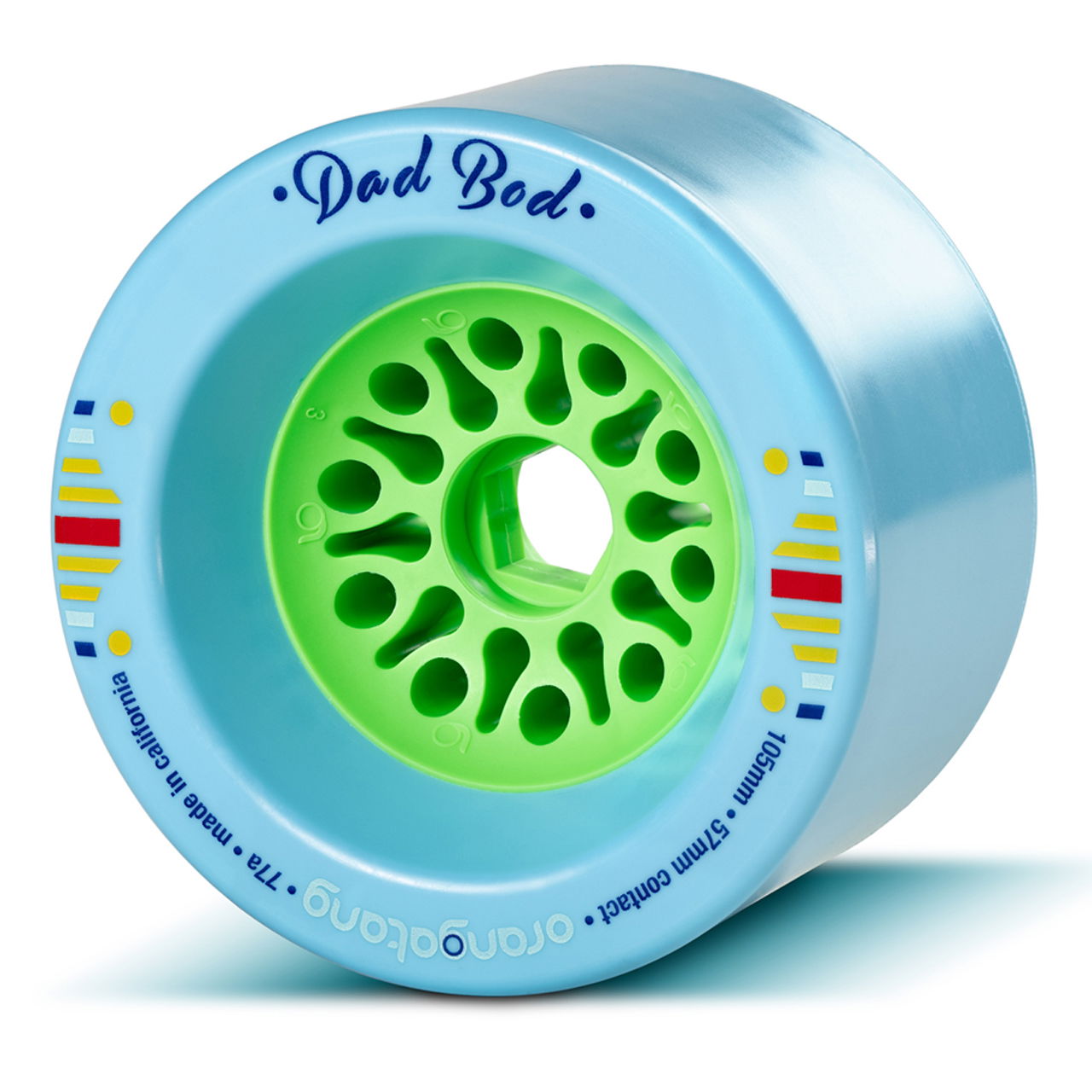 ORANGATANG "DAD BOD" inc JEHU V2 BEARINGS - BLUE 105mm 77a (Set 4)