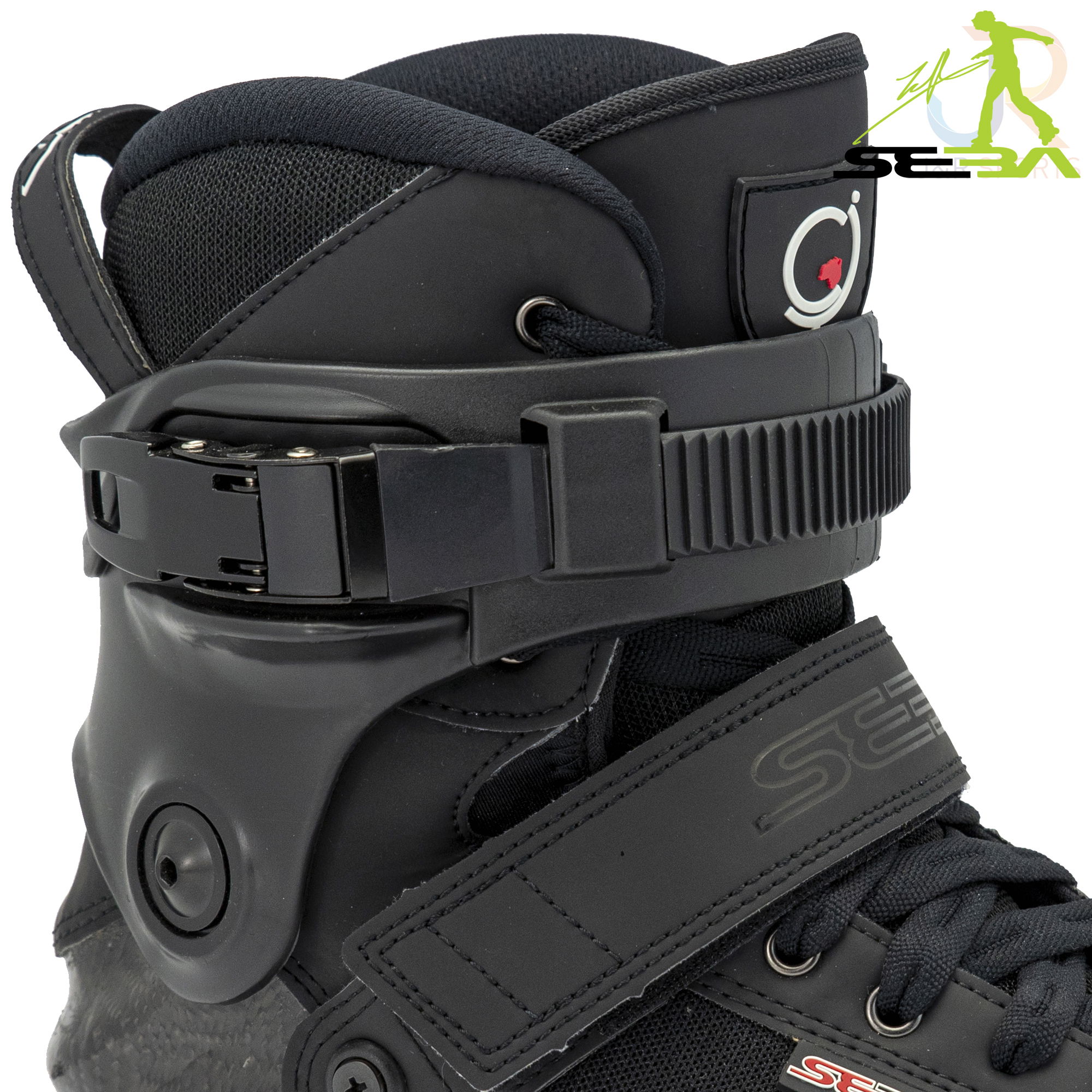 Seba CJ Carbon Boot - Black - Cuff Detail - SSK-BCJ-BK