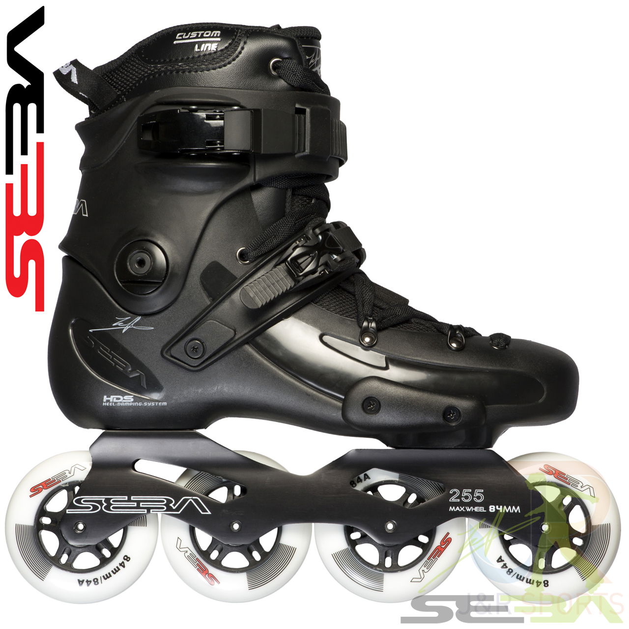 Seba FR1 84 Black Side View - SSK14-FR184