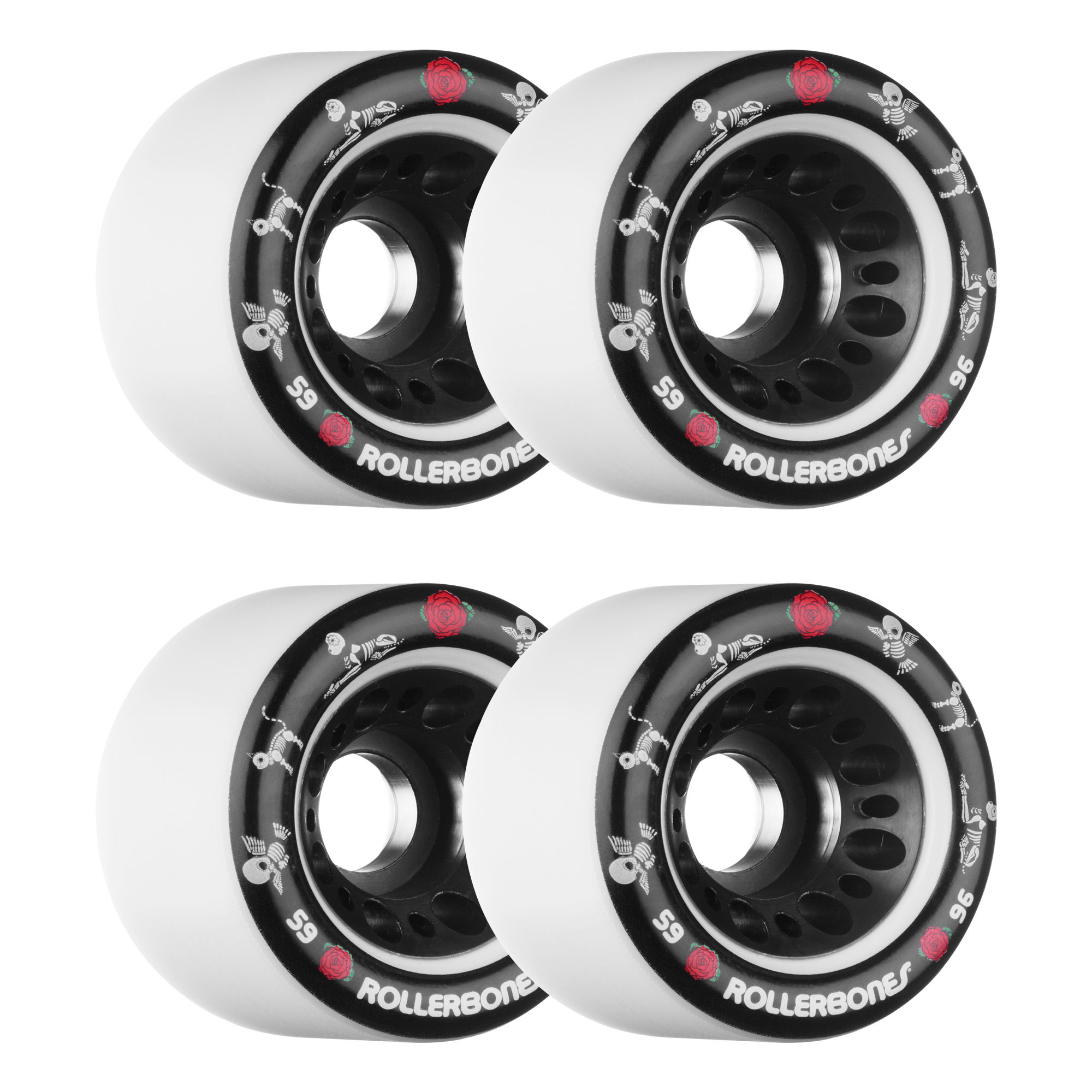 ROLLERBONES - DOTD PET SERIES WHITE (4) - 59mm/96a