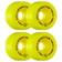 ROLLERBONES - TEAM LOGO YELLOW (8) - 62mm/98a