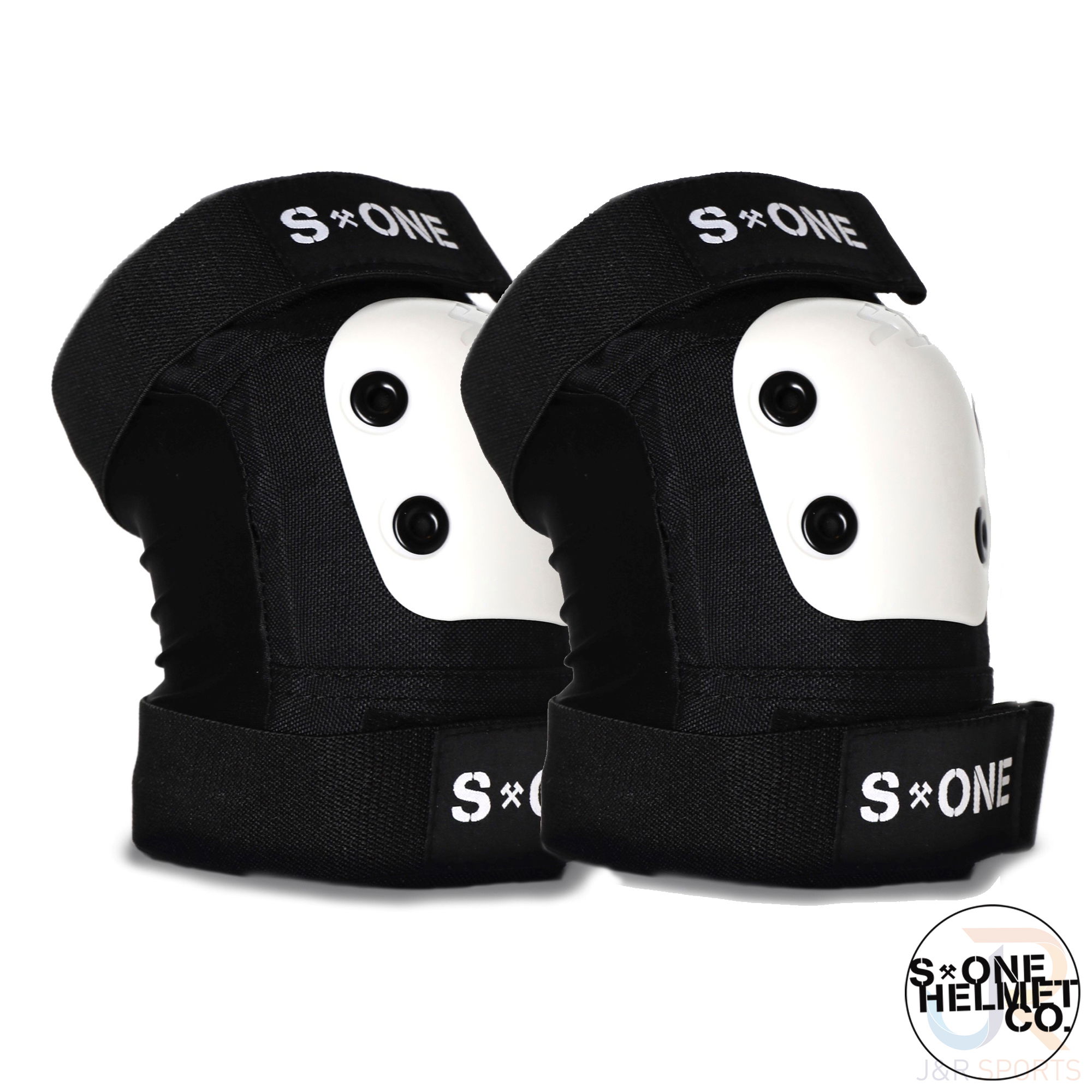 S1 PRO ELBOW PADS - BLACK/WHITE - MEDIUM