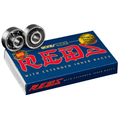 BONES RACE REDS BEARINGS - POP 10 - 8mm 8 PACK