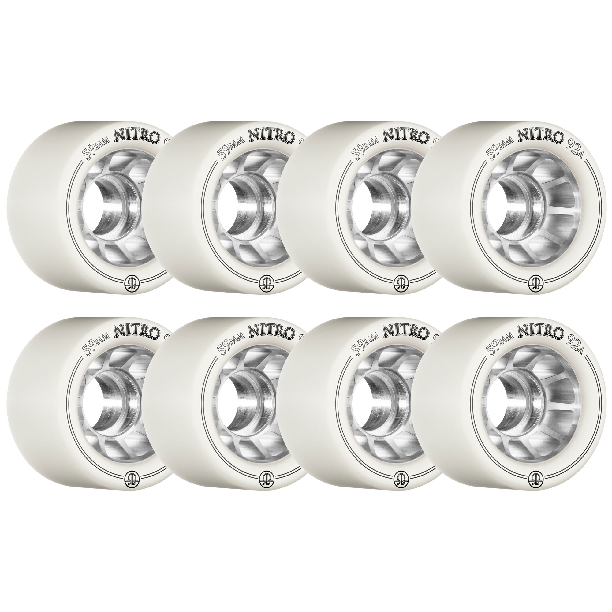 ROLLERBONES - NITRO SPEED WHEEL WHITE (8) - 59mm/92a