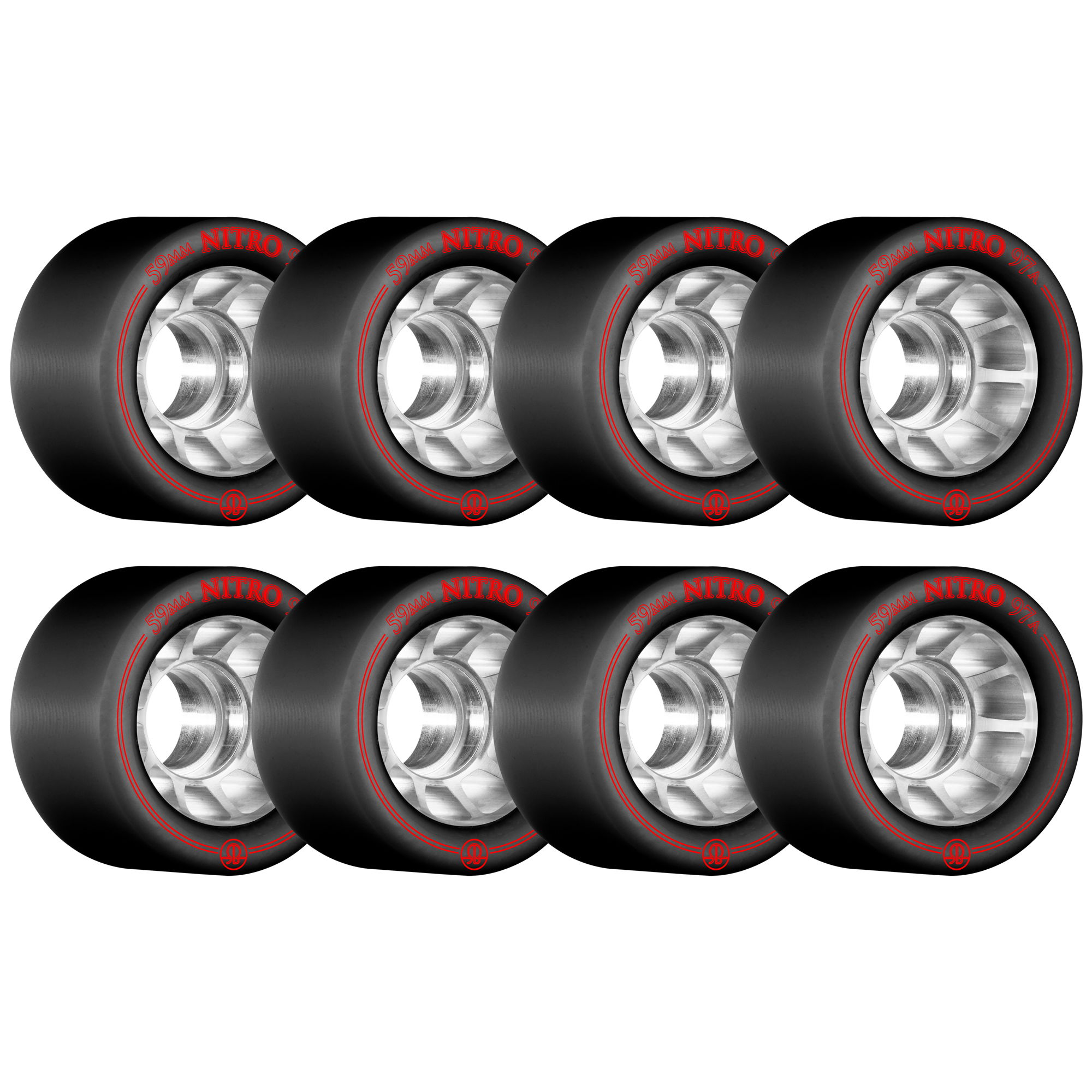 ROLLERBONES - NITRO SPEED WHEEL BLACK (8) - 59mm/97a