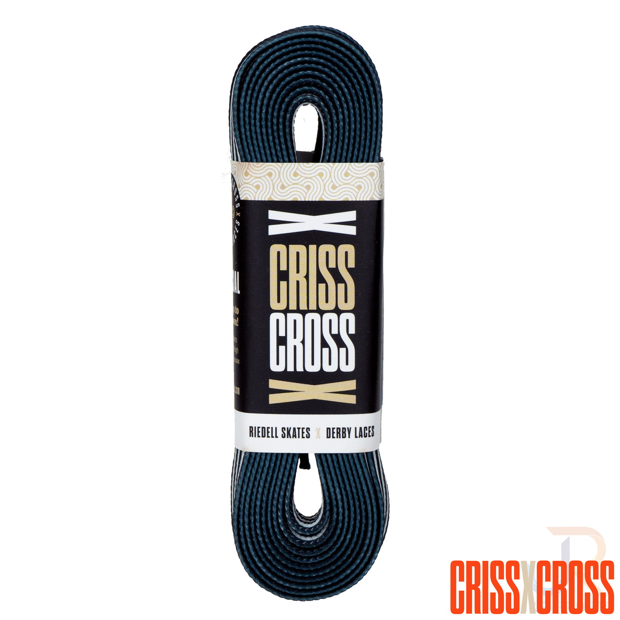 CRISS CROSS X DERBY LACES - OFFICIAL - BLK/WHT - 108"