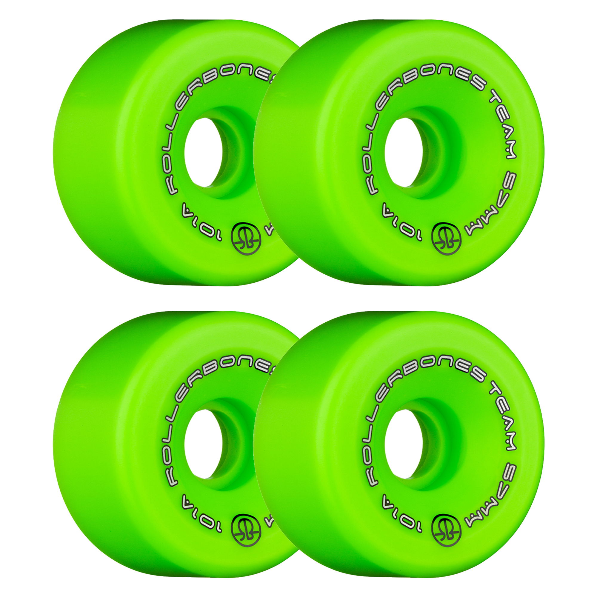 ROLLERBONES - TEAM LOGO GREEN (8) - 57mm/101a