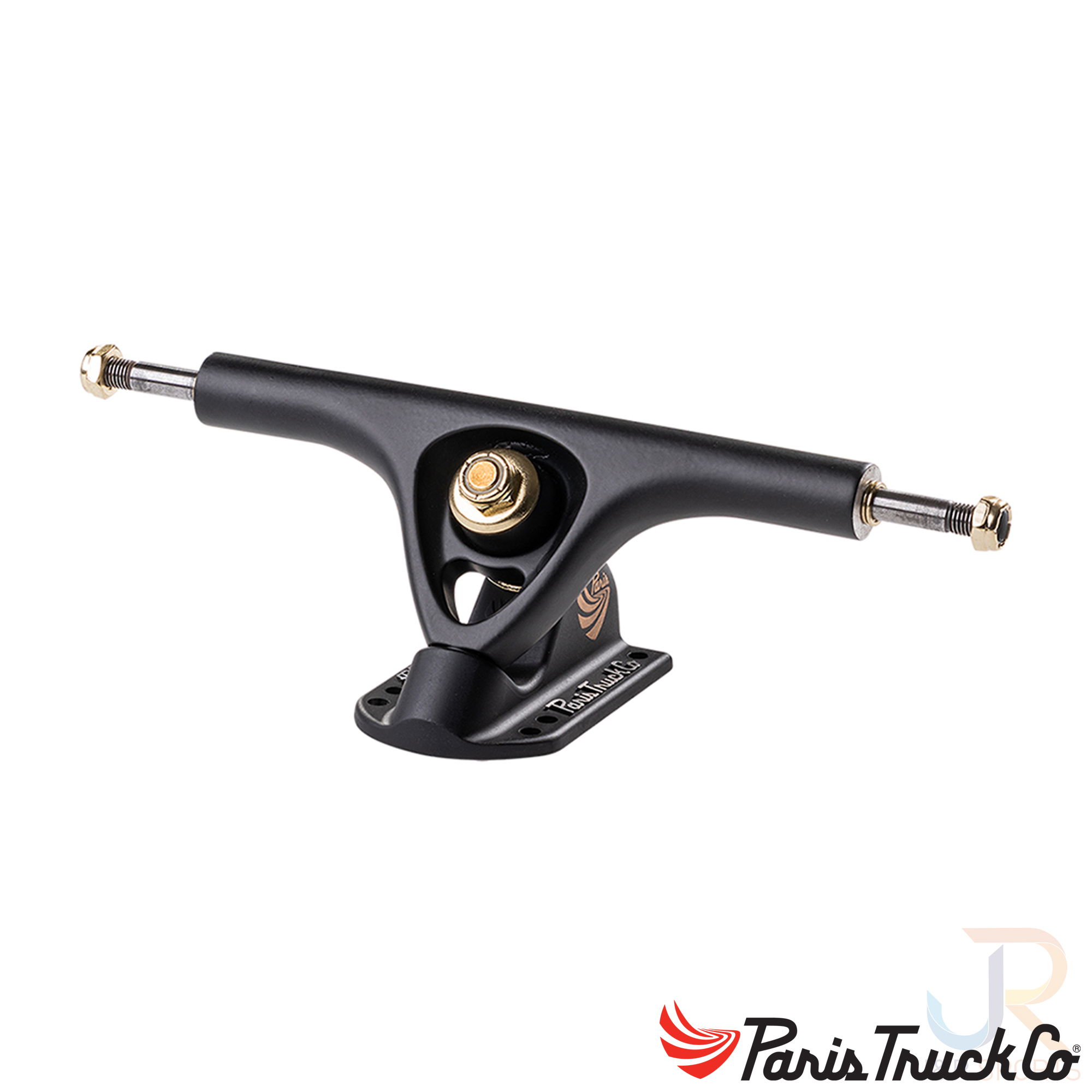 Paris Trucks - 180mm - Matt Black - Angled - PTV3516