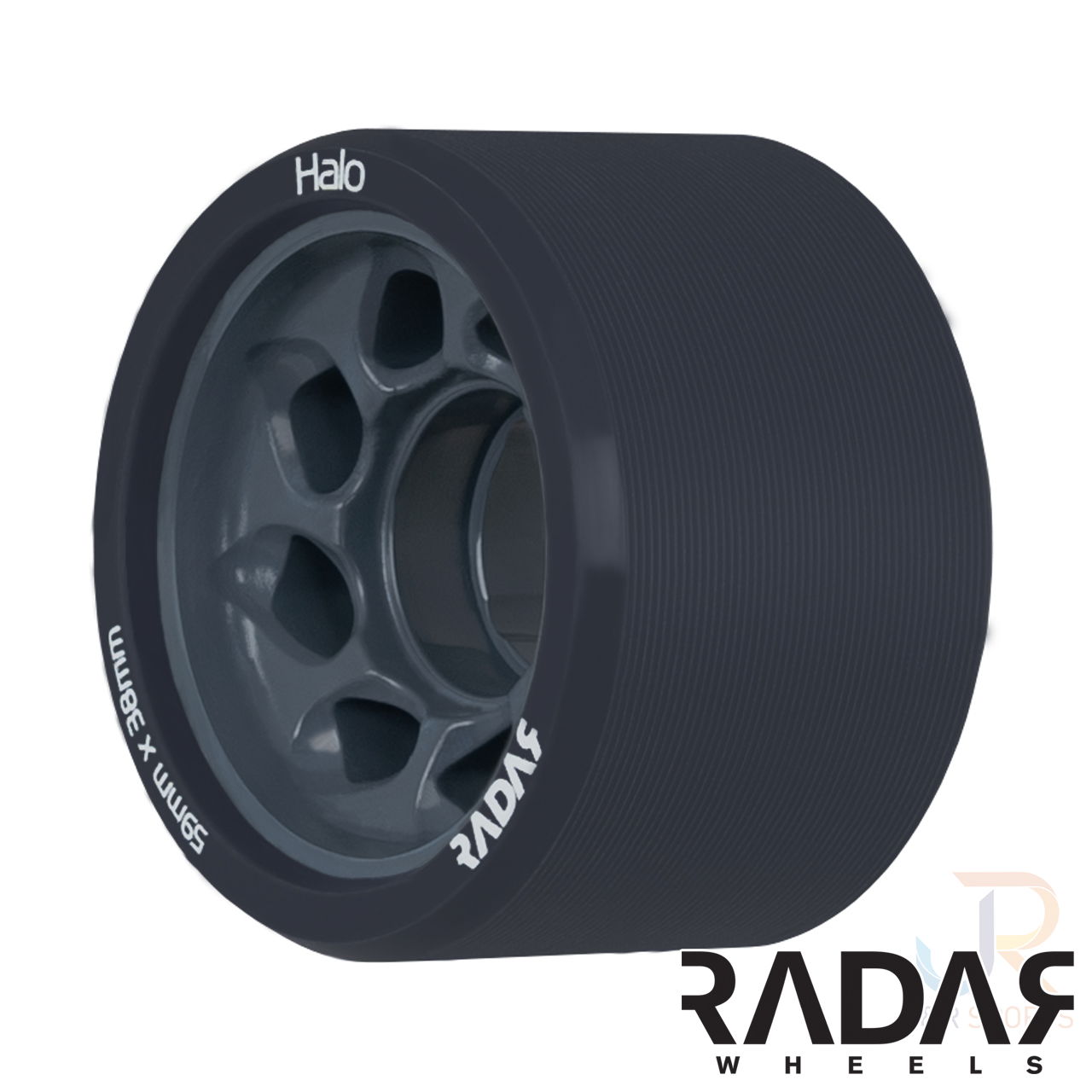 Radar HALO - Charcoal Grey - Angled - 59mm 103a RWRHA59GGY