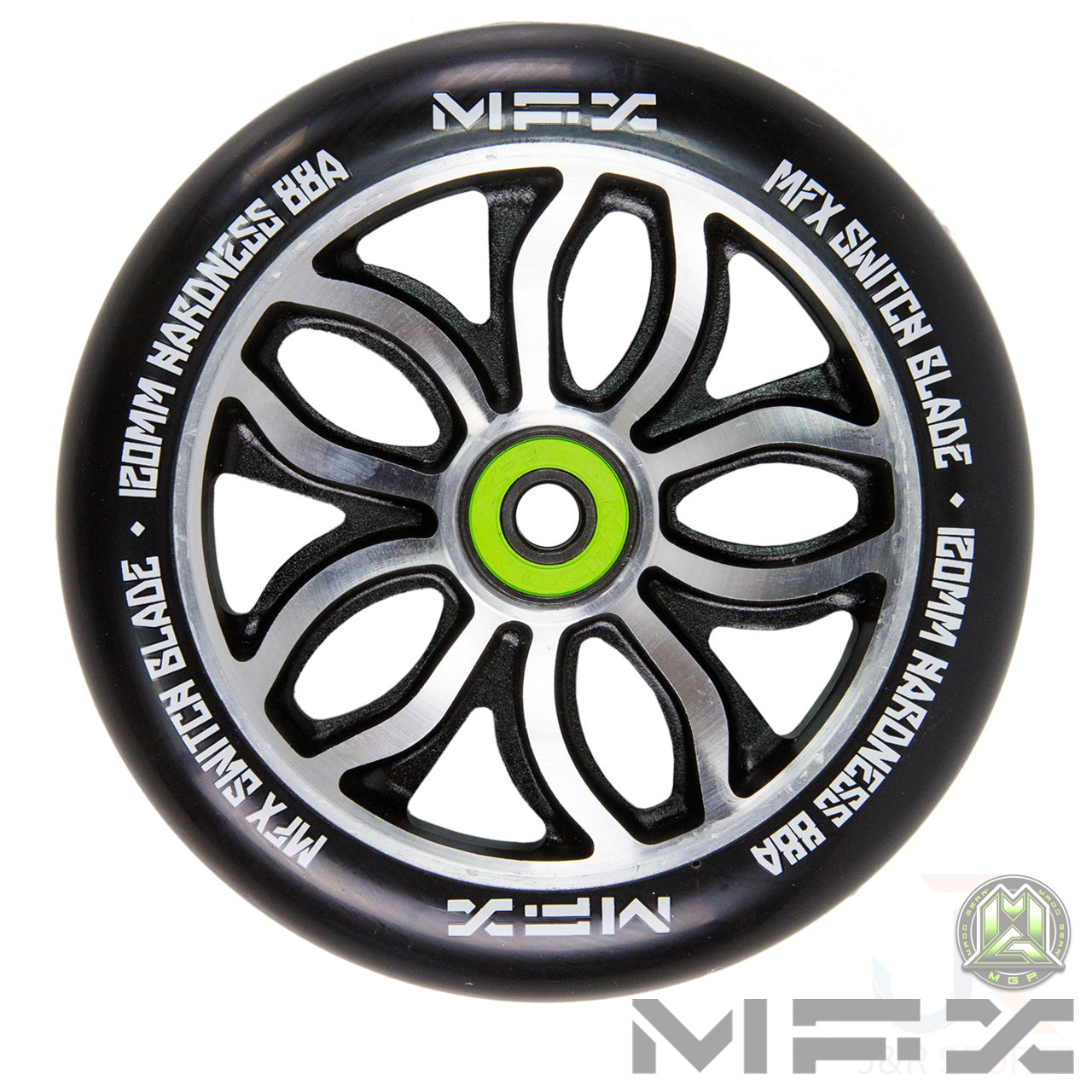 MFX R Willy Switchblade 120mm Scooter Wheel - Black - 205-091