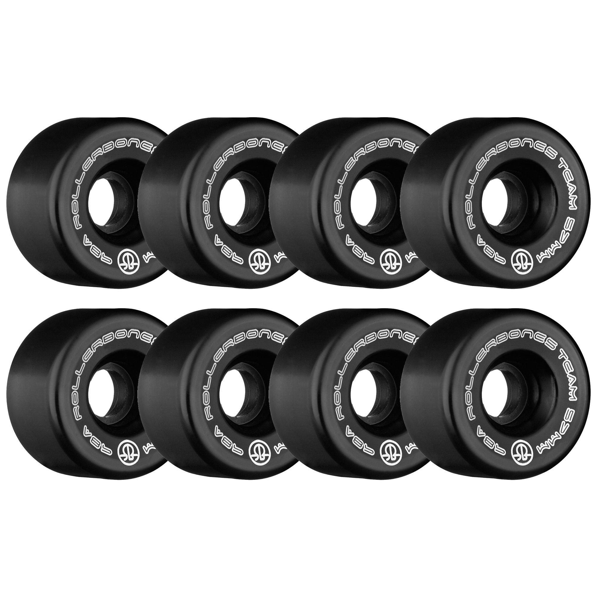 ROLLERBONES - TEAM LOGO BLACK (8) - 57mm/98a