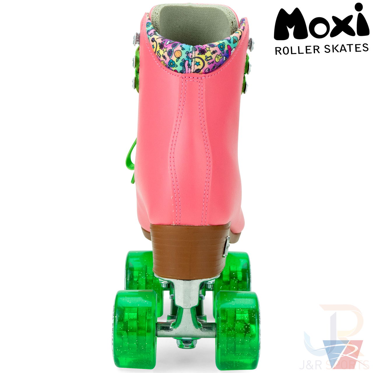 Moxi Beach Bunny Skates - Watermelon - Rear View - MOX493551010